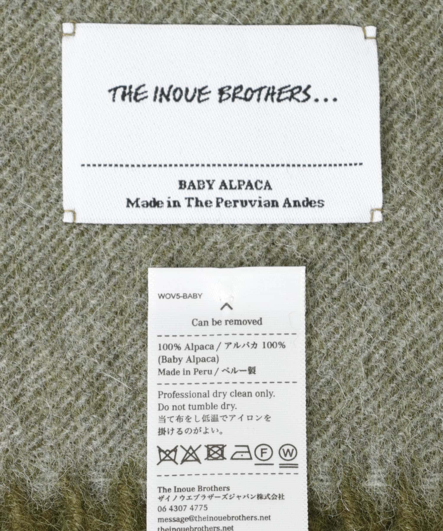 THE INOUE BROTHERS　Brushed Scole Stripe Grey/Khaki one