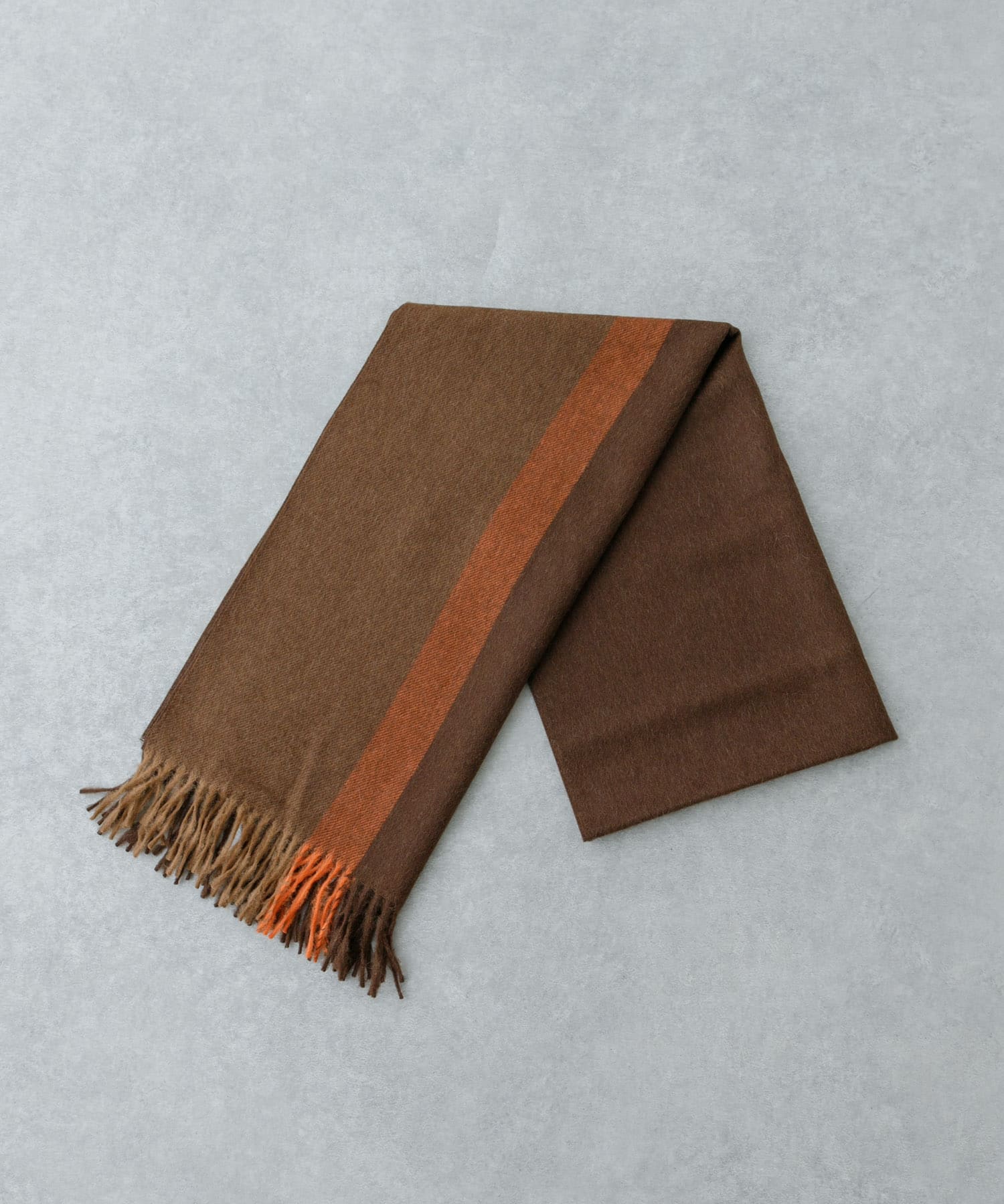 THE INOUE BROTHERS　Brushed Scole Stripe Br/Camel one