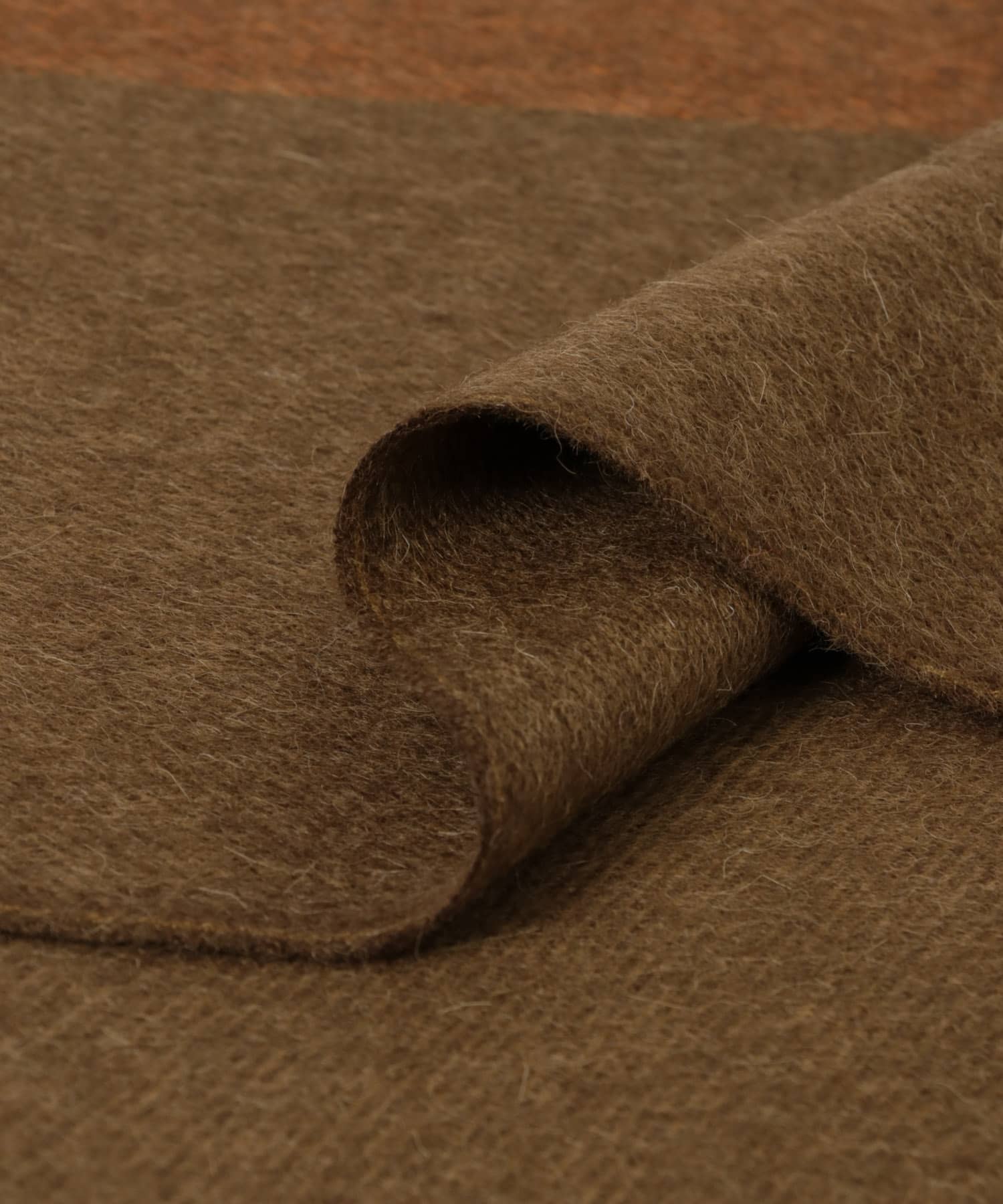 THE INOUE BROTHERS　Brushed Scole Stripe Br/Camel one