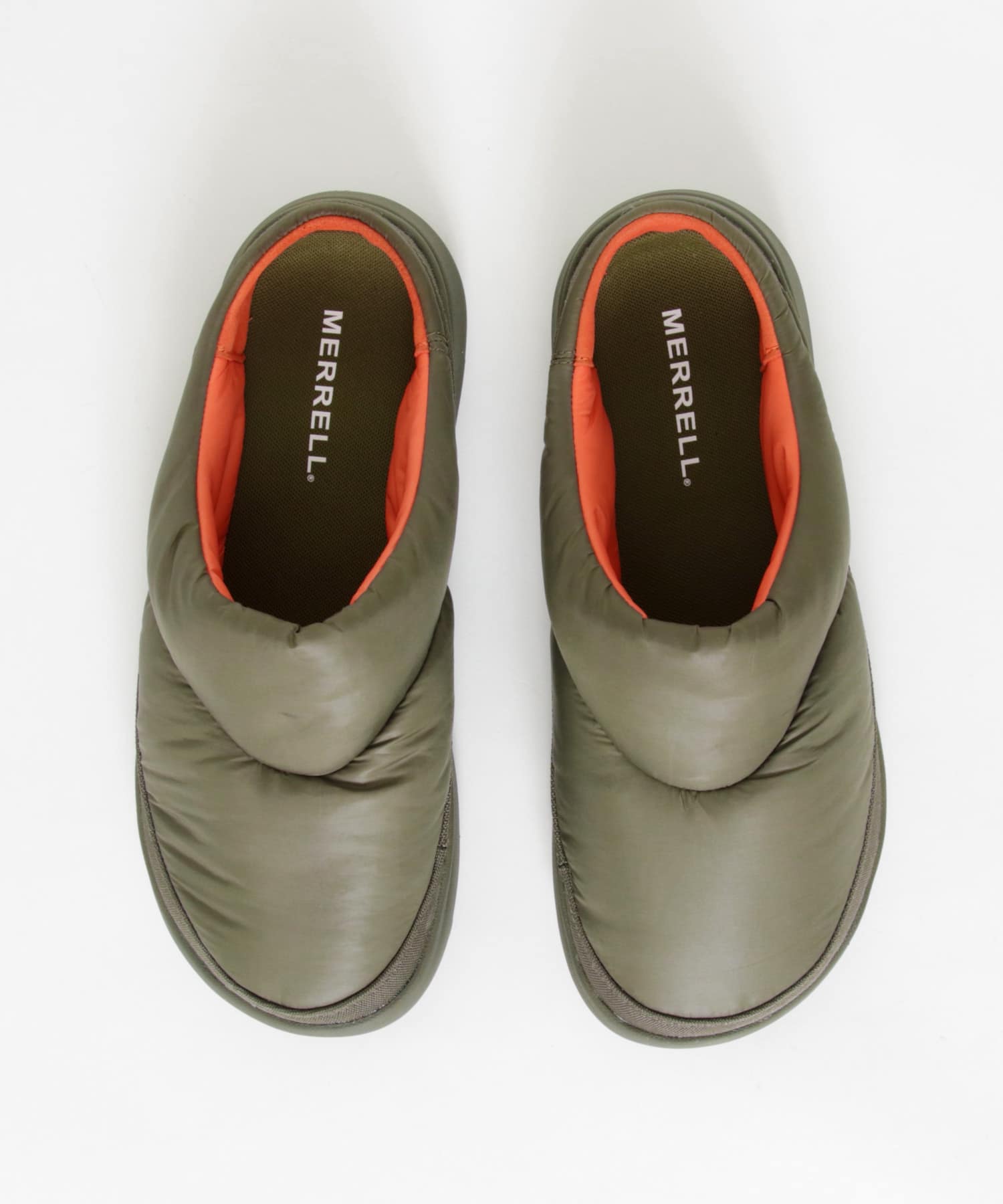 MERRELL　HUT MOC 2 QUILTED SLIDE OLIVE 26