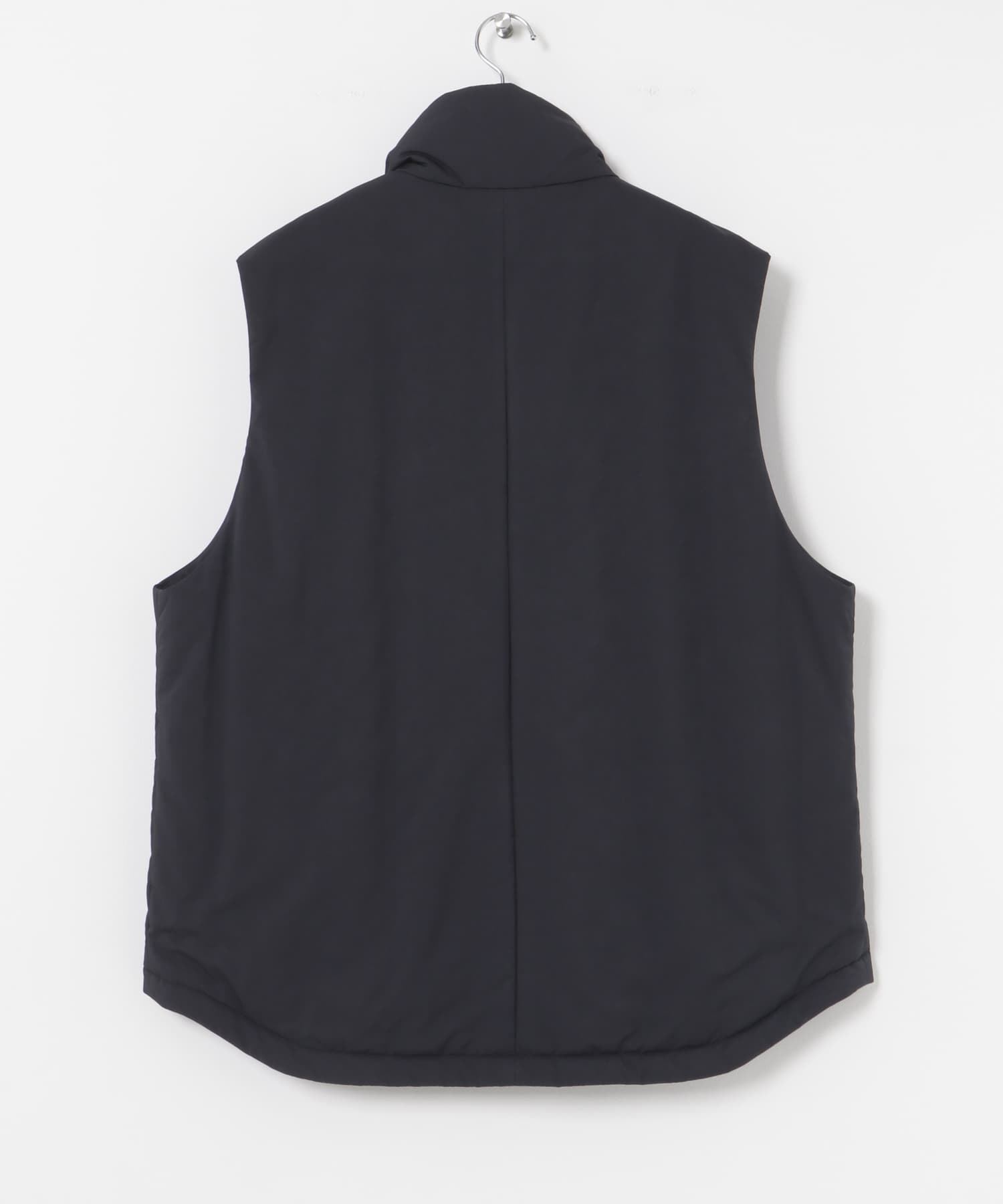 ATON　NYLON TWILL PADDED VEST 075 NAVY 4