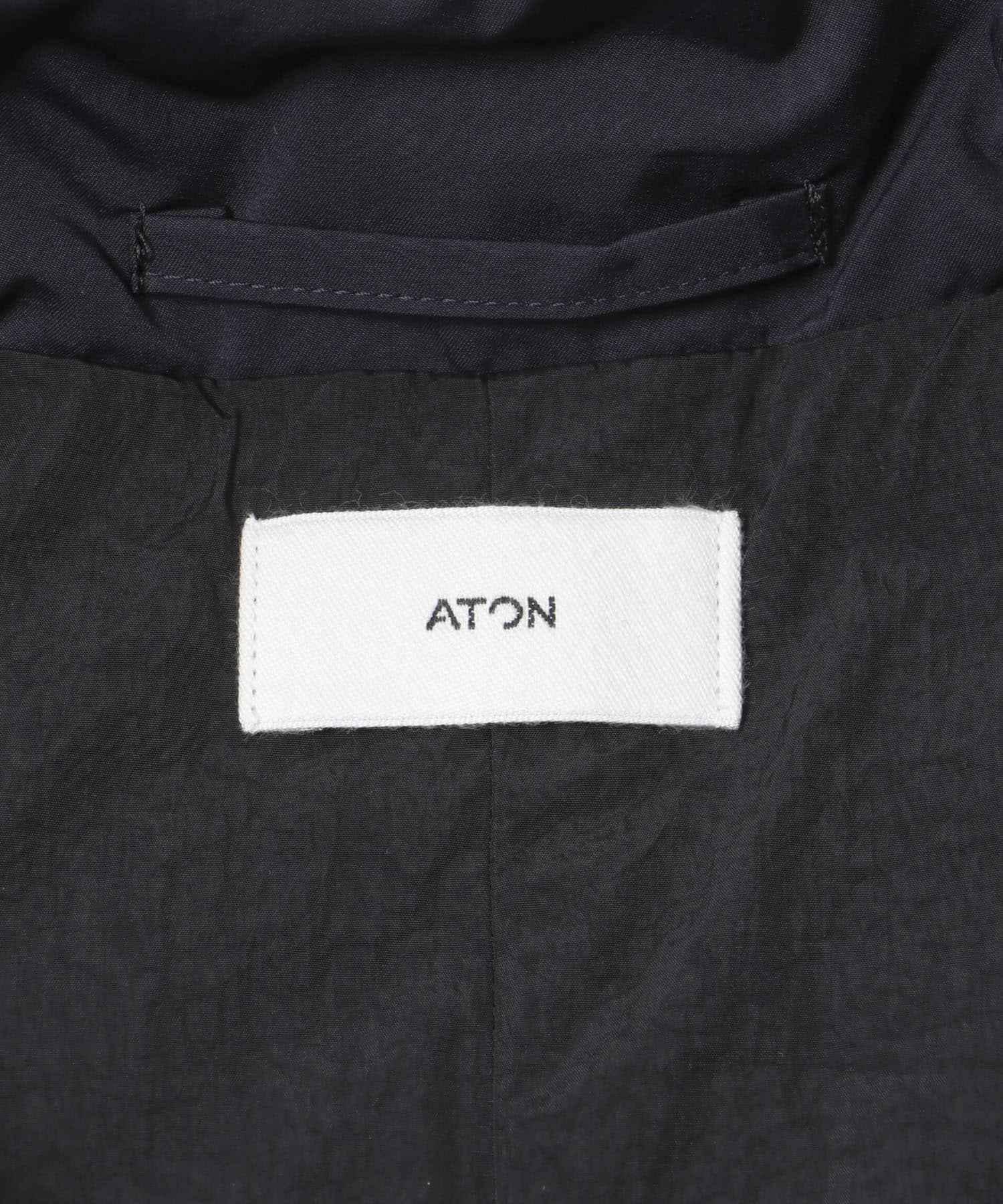 ATON　NYLON TWILL PADDED VEST 075 NAVY 4