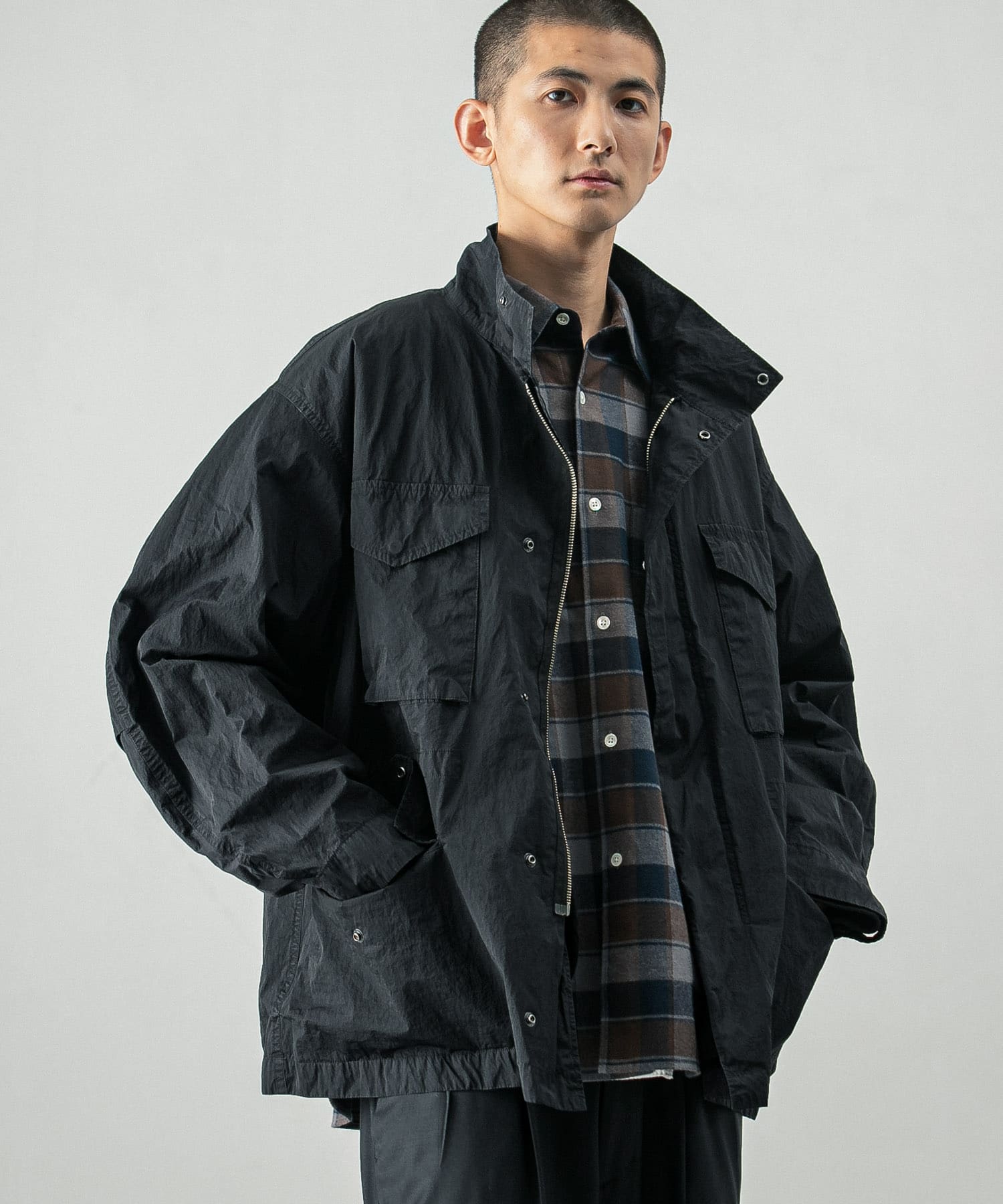 『別注』ATON×URBAN RESEARCH　セットアップ 別注』ATON×URBAN RESEARCH M-65 FIELD JACKET(4 004 C.GRY