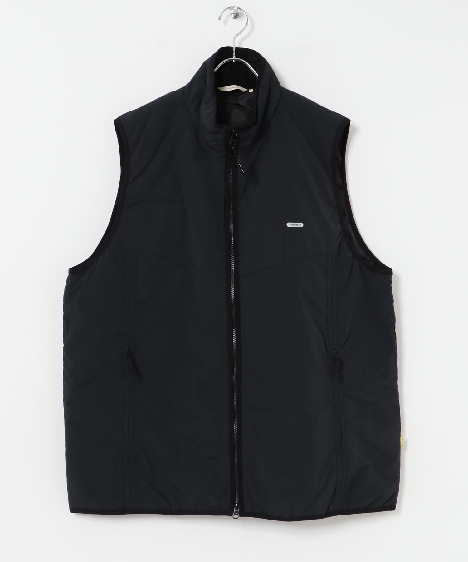 FARAH　Nylon Zip Up Vest Black M