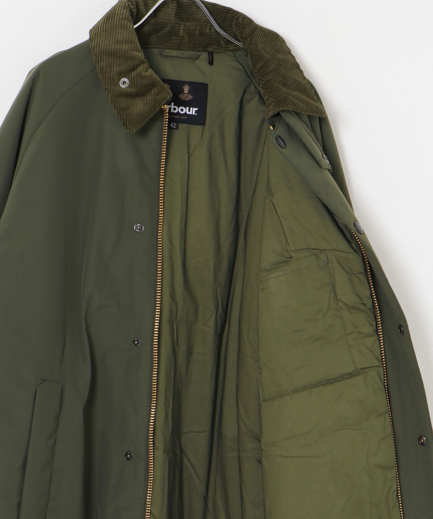 Barbour　EXMOOR CASUAL COAT OLIVE 36