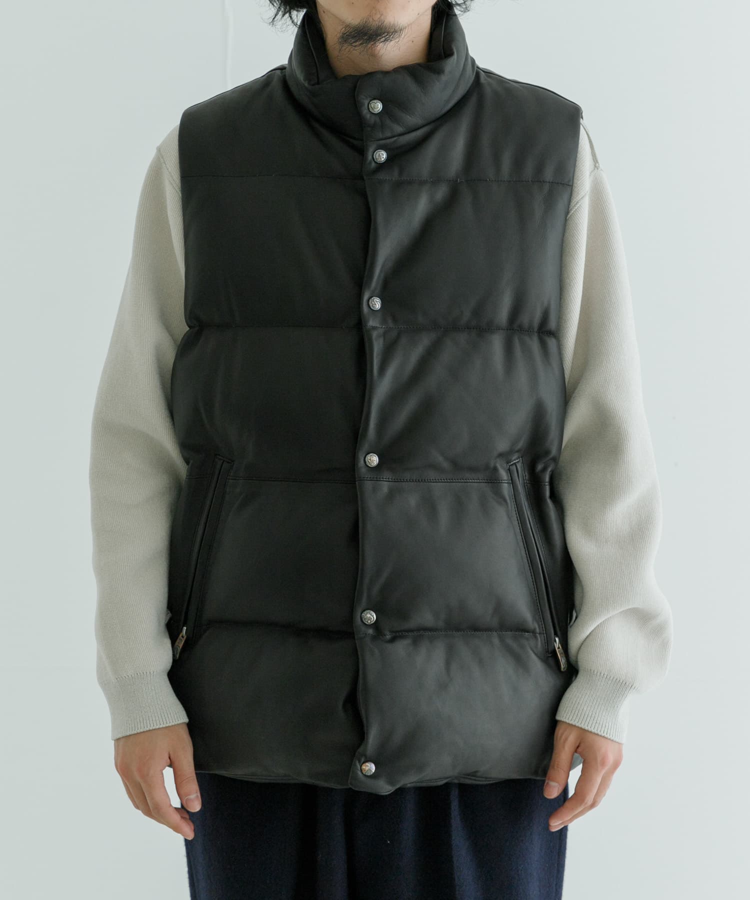 24AW FARAH ファーラー Nylon Zip Up Vest ベスト 黒 FARAH / Nylon Zip Up Vest (Black) | twelve