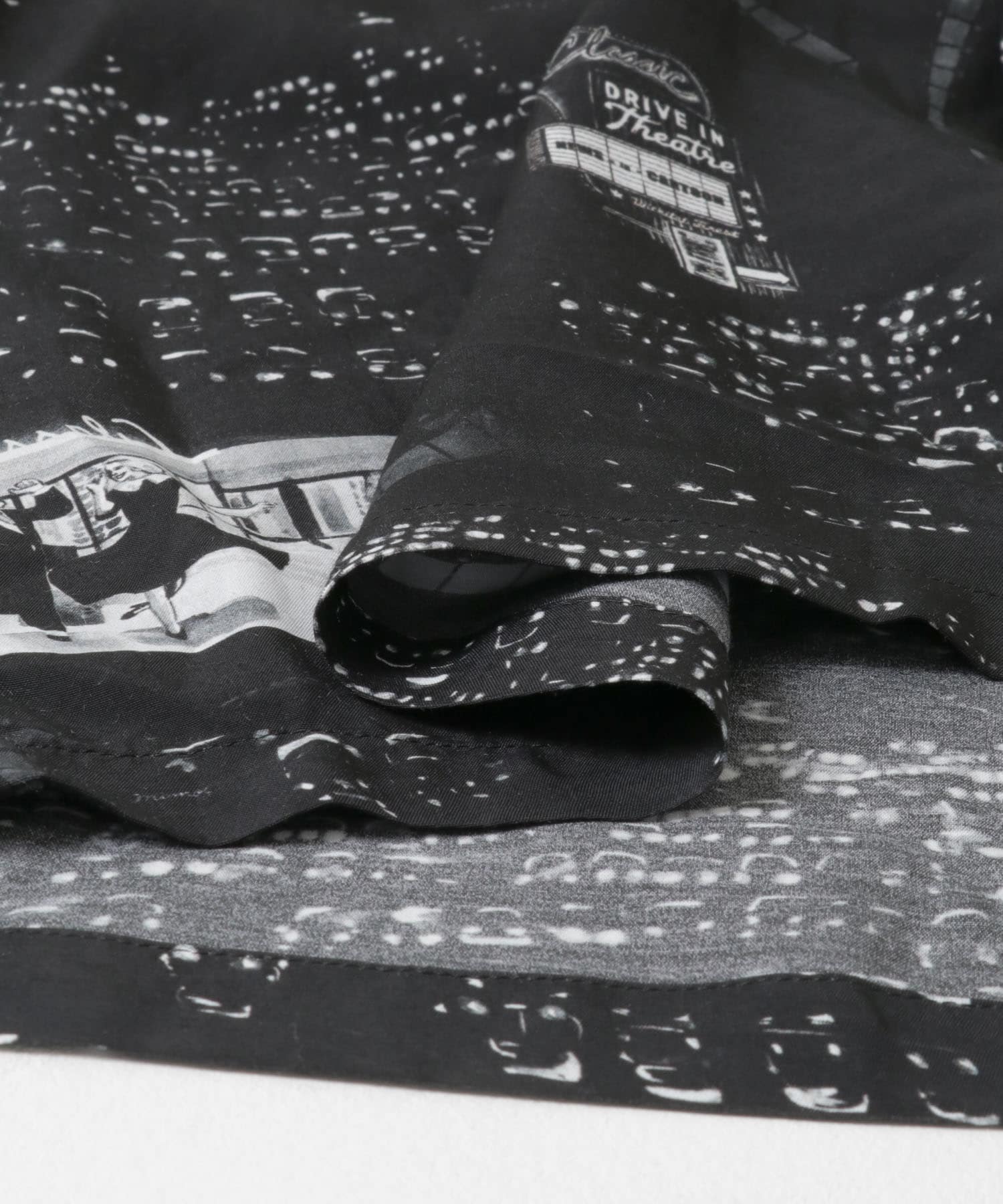 PORTER CLASSIC　ALOHA SHIRTS DRIVEIN THEATER BLK L