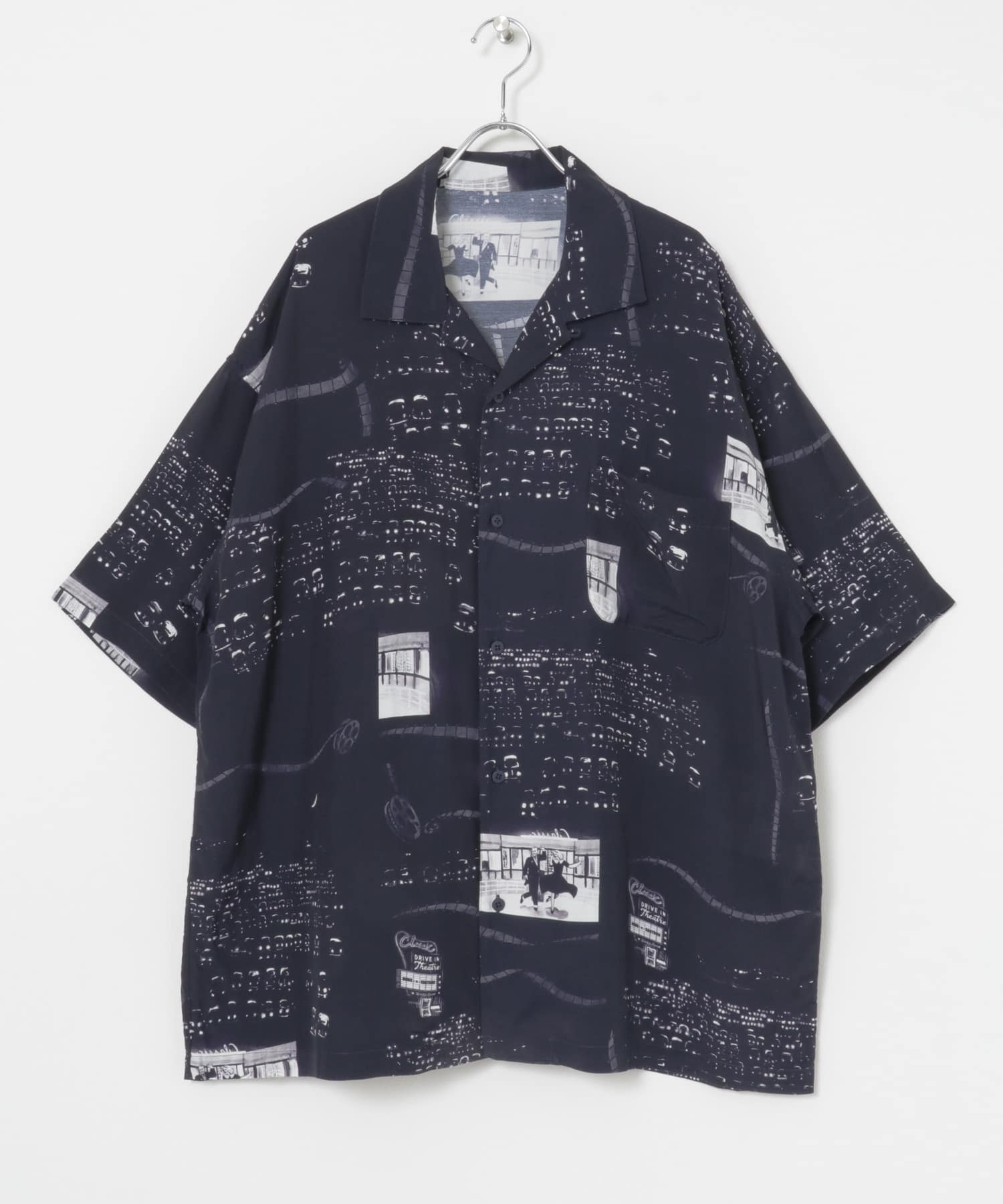 PORTER CLASSIC ALOHA SHIRTS DRIVEIN THEATER(L NVY): トップス