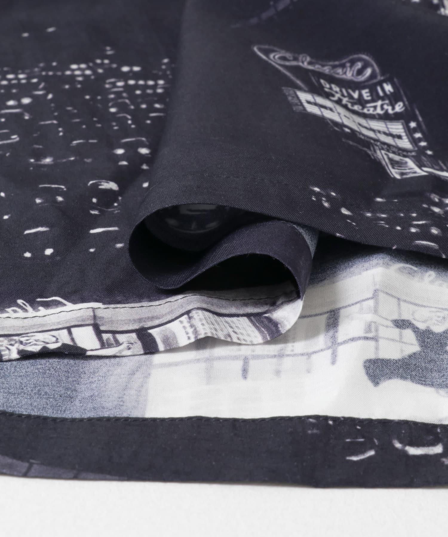 PORTER CLASSIC　ALOHA SHIRTS DRIVEIN THEATER NVY L