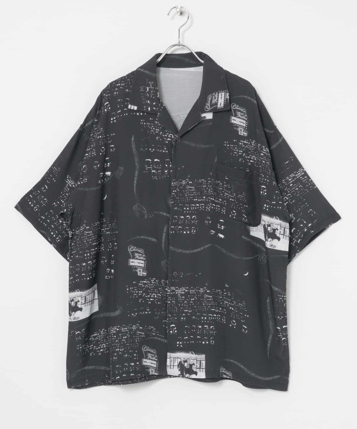 PORTER CLASSIC　ALOHA SHIRTS DRIVEIN THEATER C.GRY L