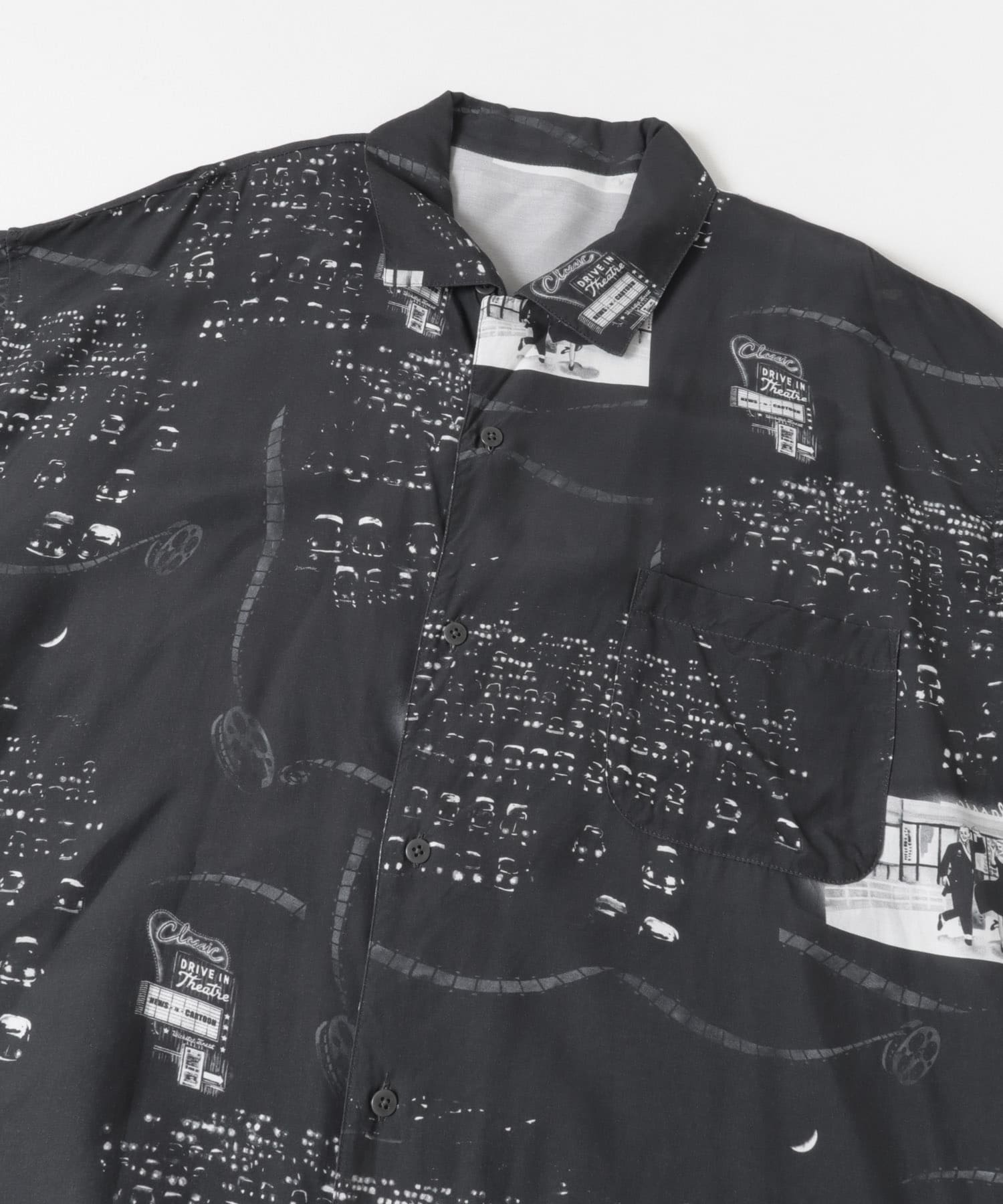 PORTER CLASSIC　ALOHA SHIRTS DRIVEIN THEATER C.GRY L