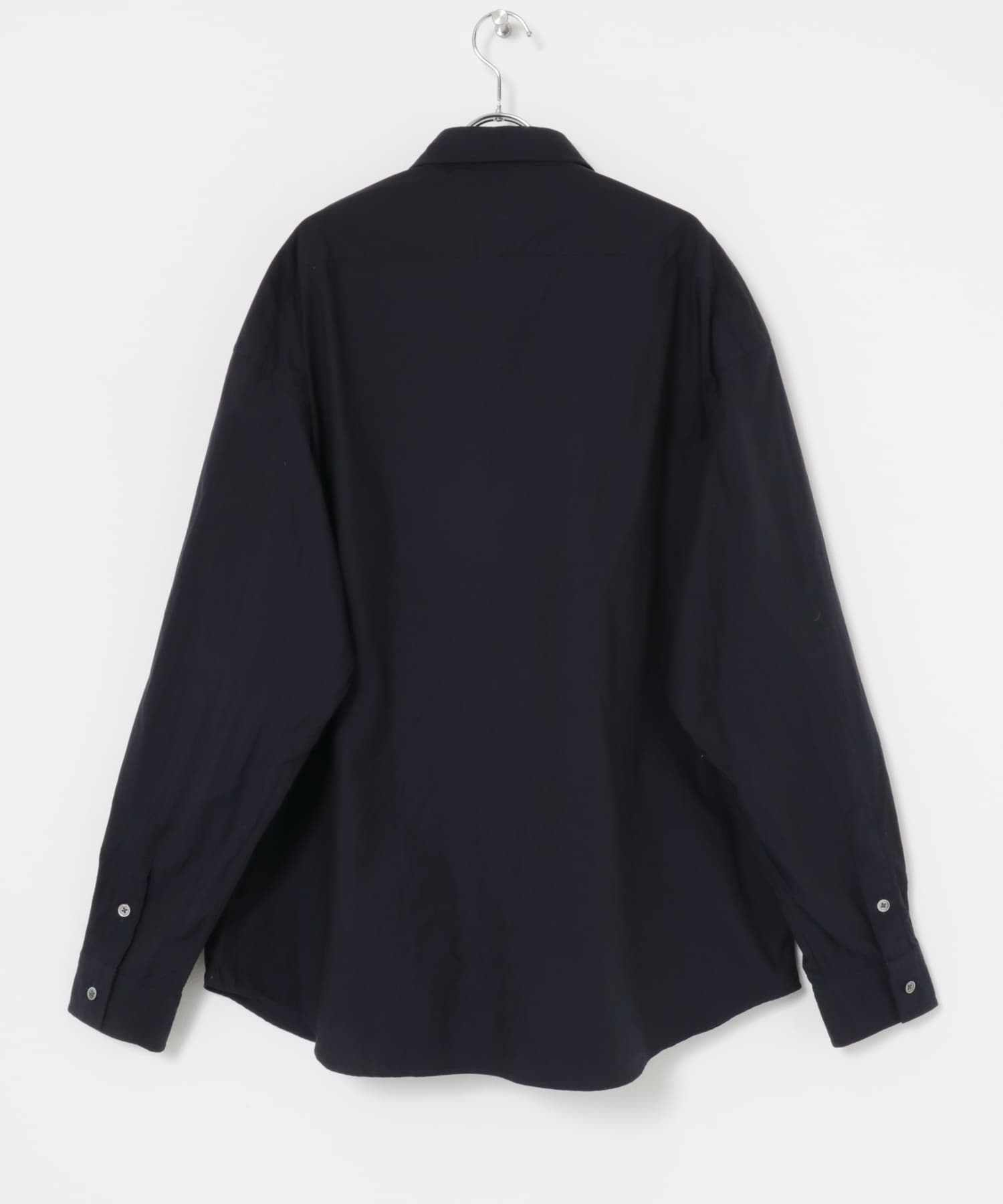 PORTER CLASSIC　ROLL UP COTTON SHIRTS NVY XL