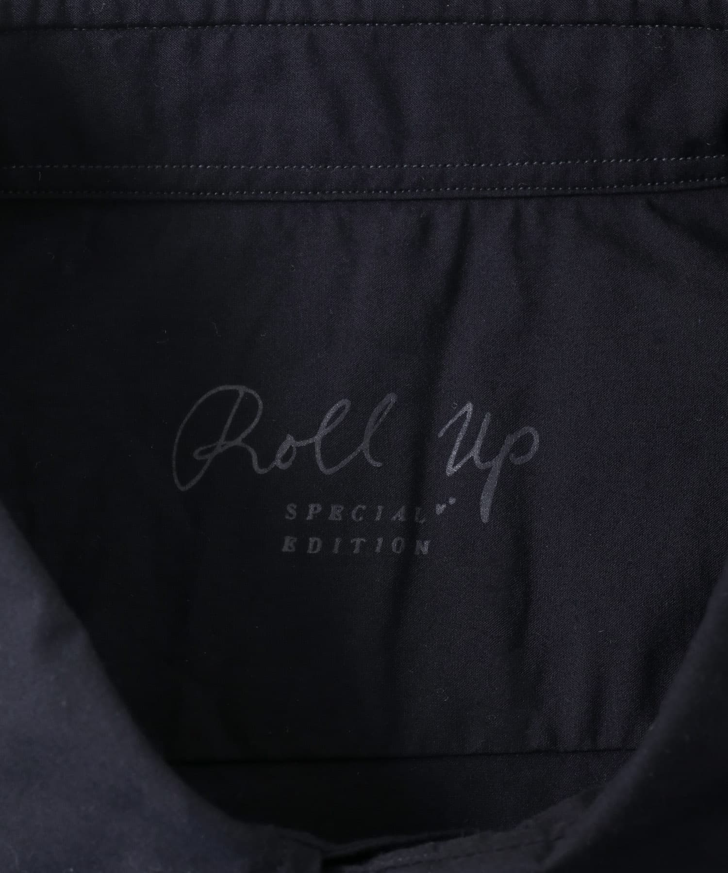 PORTER CLASSIC　ROLL UP COTTON SHIRTS NVY XL