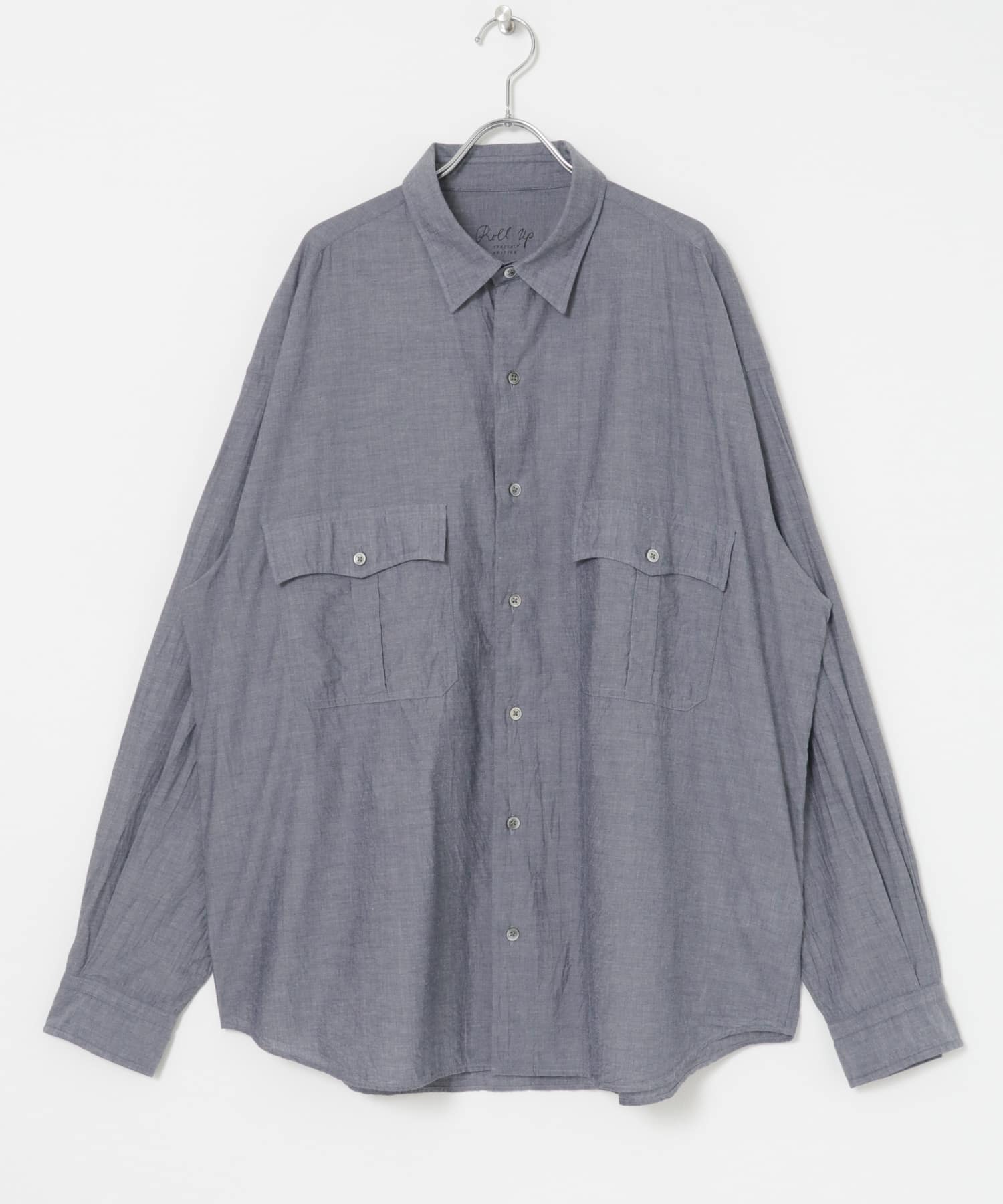 PORTER CLASSIC　ROLL UP CHAMBRAY SHIRT