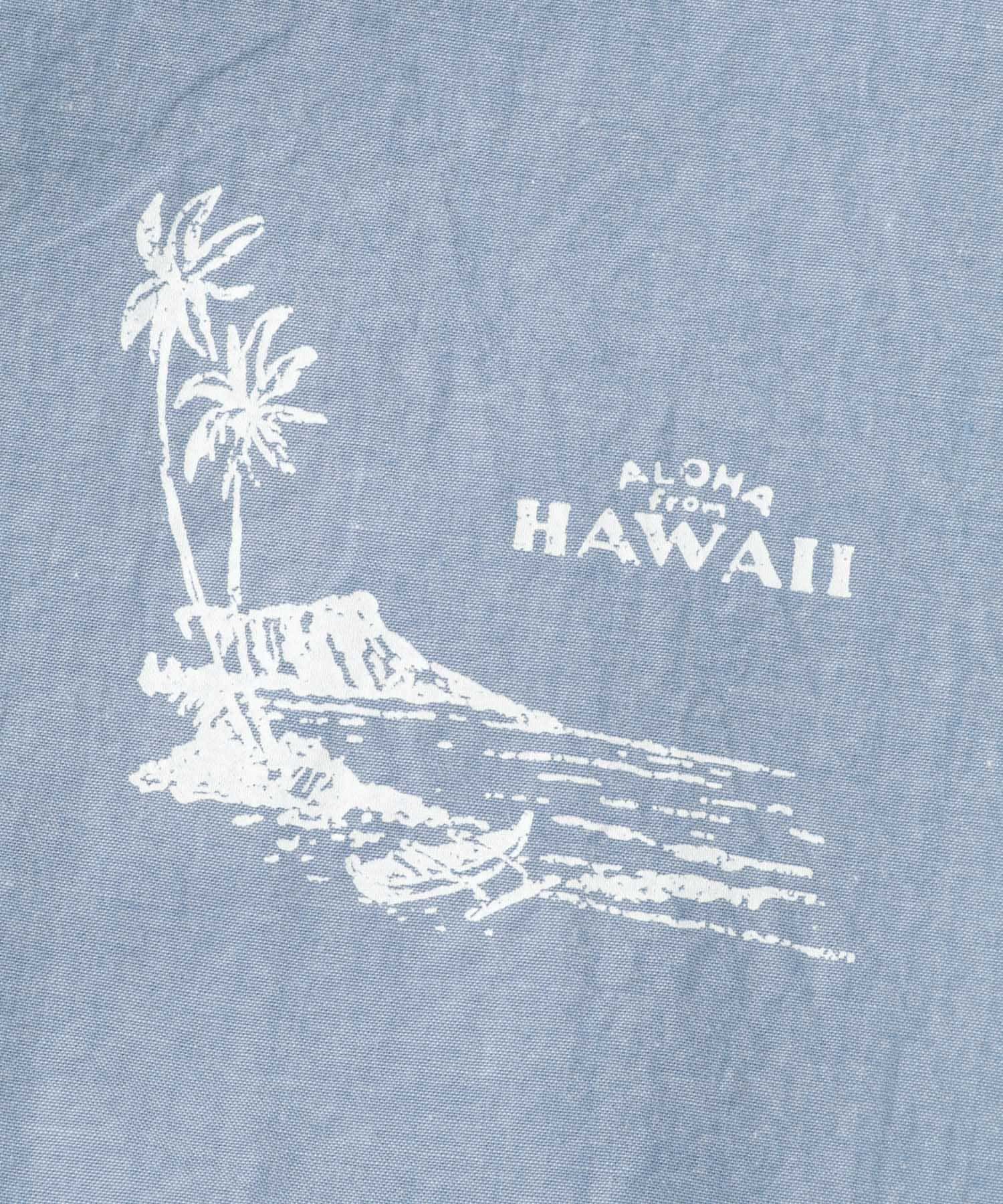 PORTER CLASSIC　ROLL UP CHAMBRAY SHIRTS BLU XL