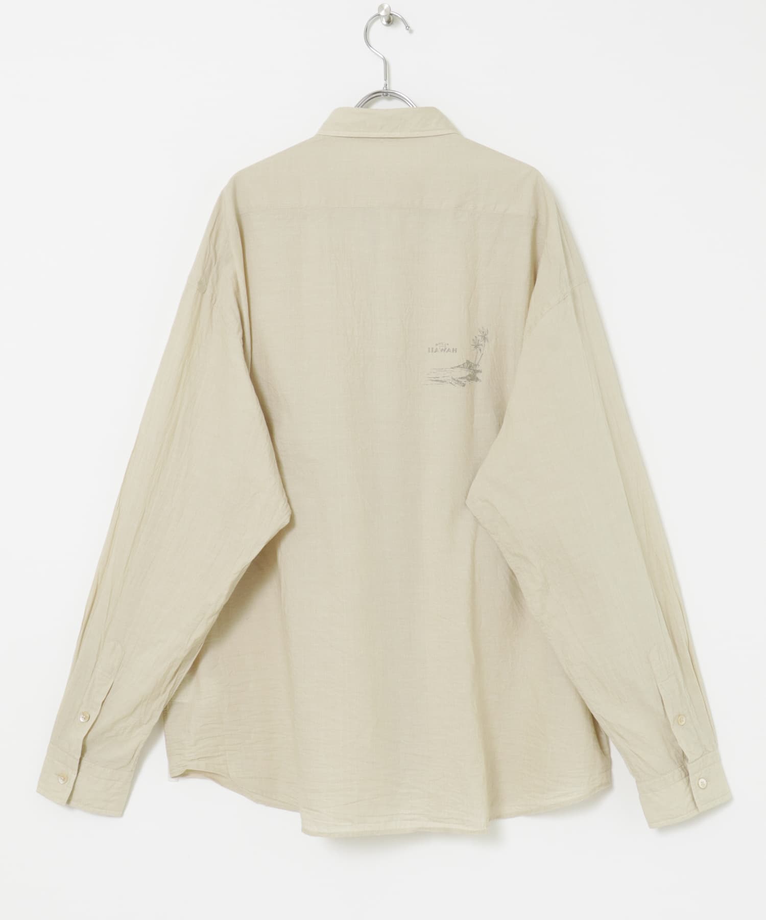 PORTER CLASSIC　ROLL UP CHAMBRAY SHIRTS BGE XL