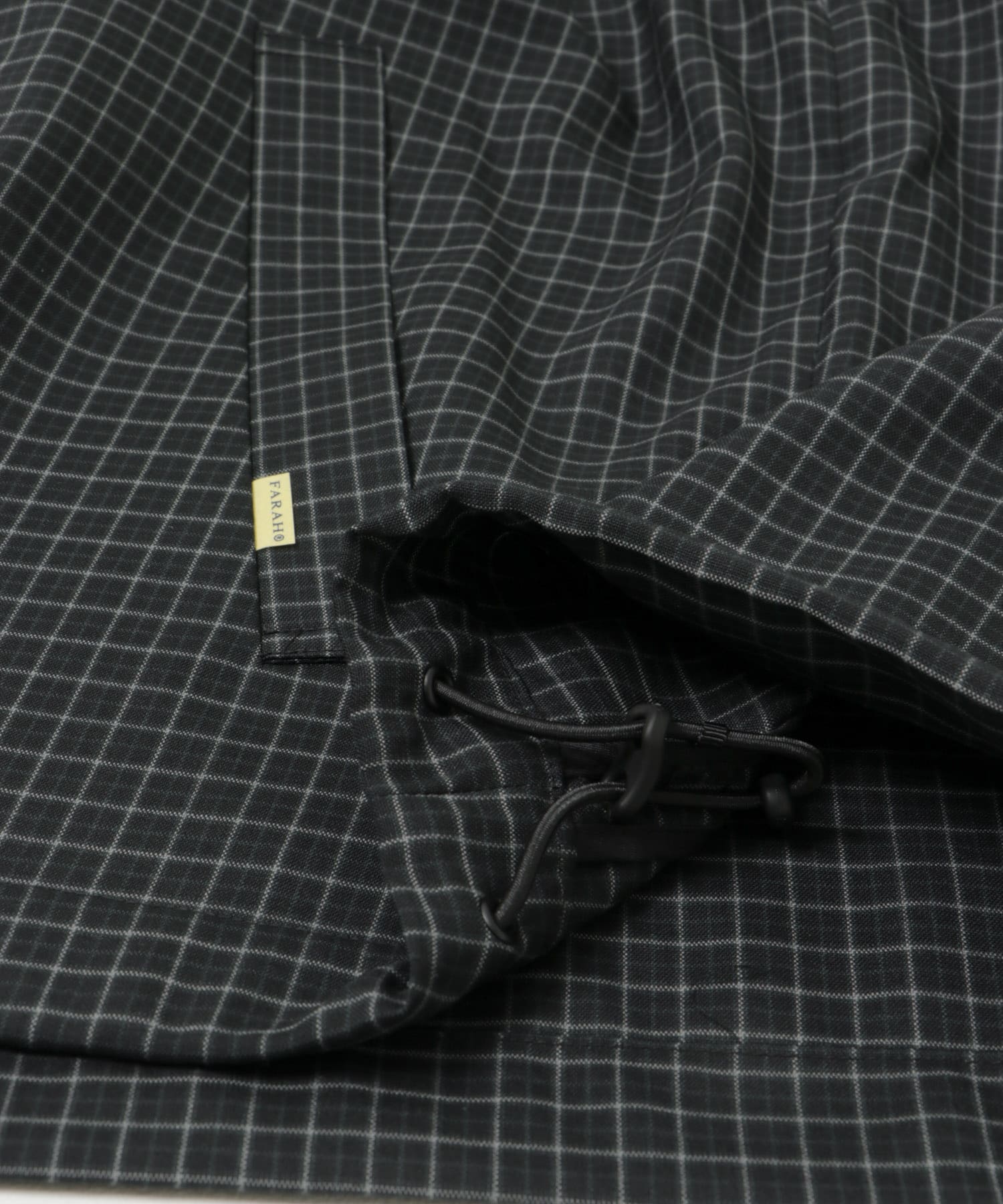 FARAH　Stand Collar Zip Up Blouson Blk Plaids M