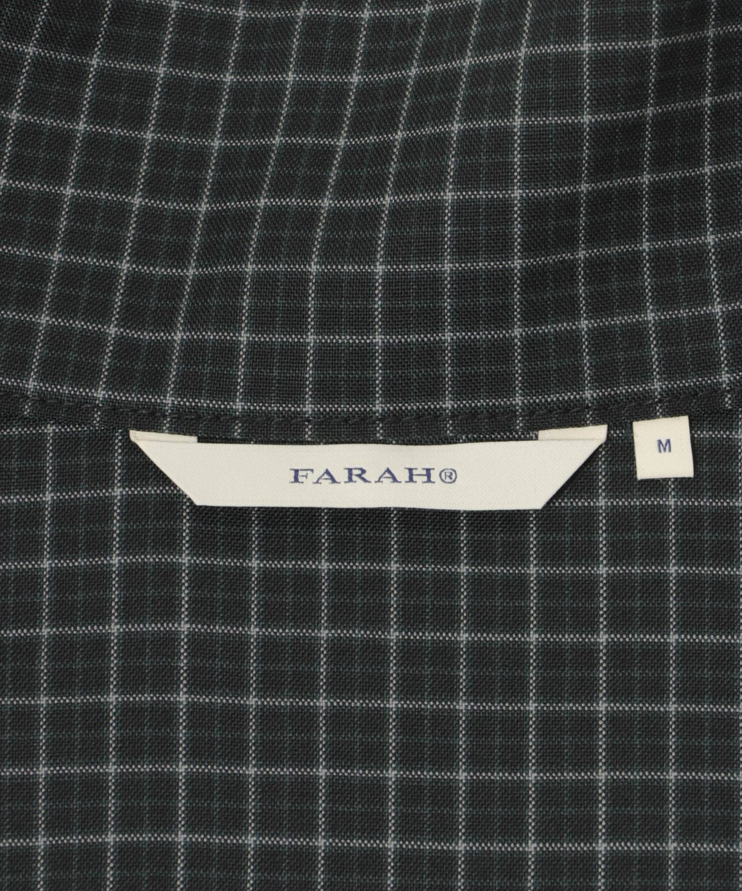 FARAH　Stand Collar Zip Up Blouson Blk Plaids M