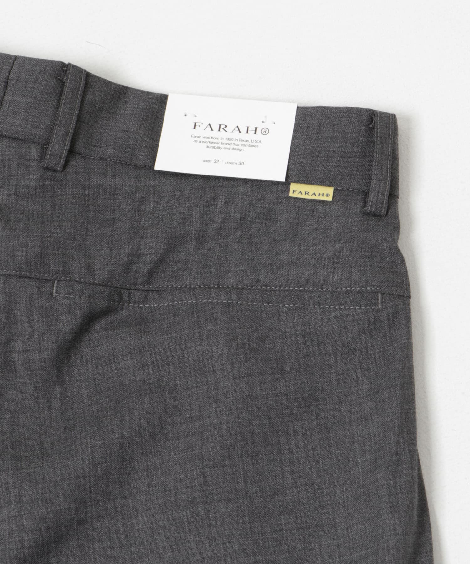 FARAH　Out Tuck Wide Tapered PANTS C.Grey 30