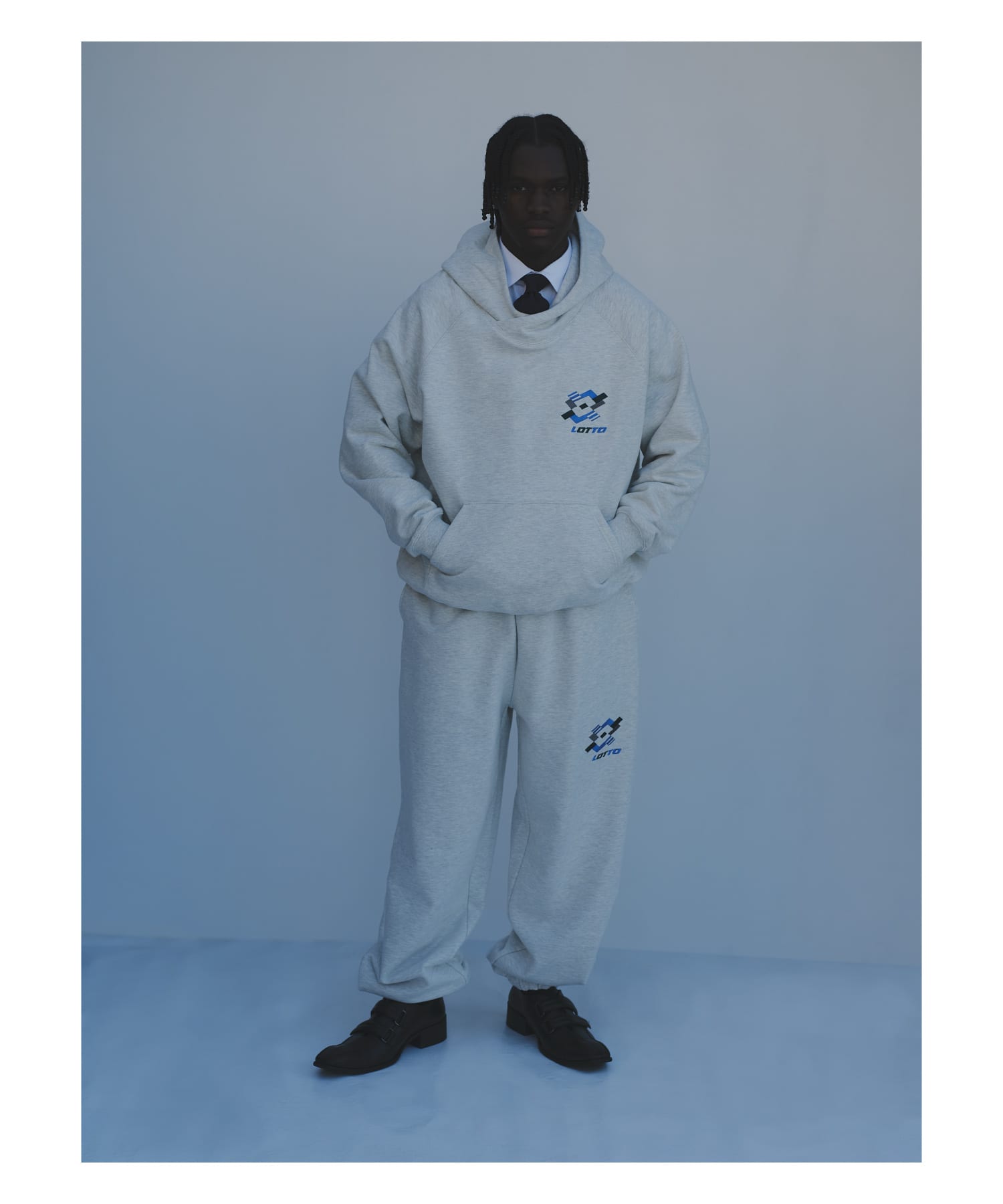 LOTTO　WINDMILL LOGO HOODIE GRAY M