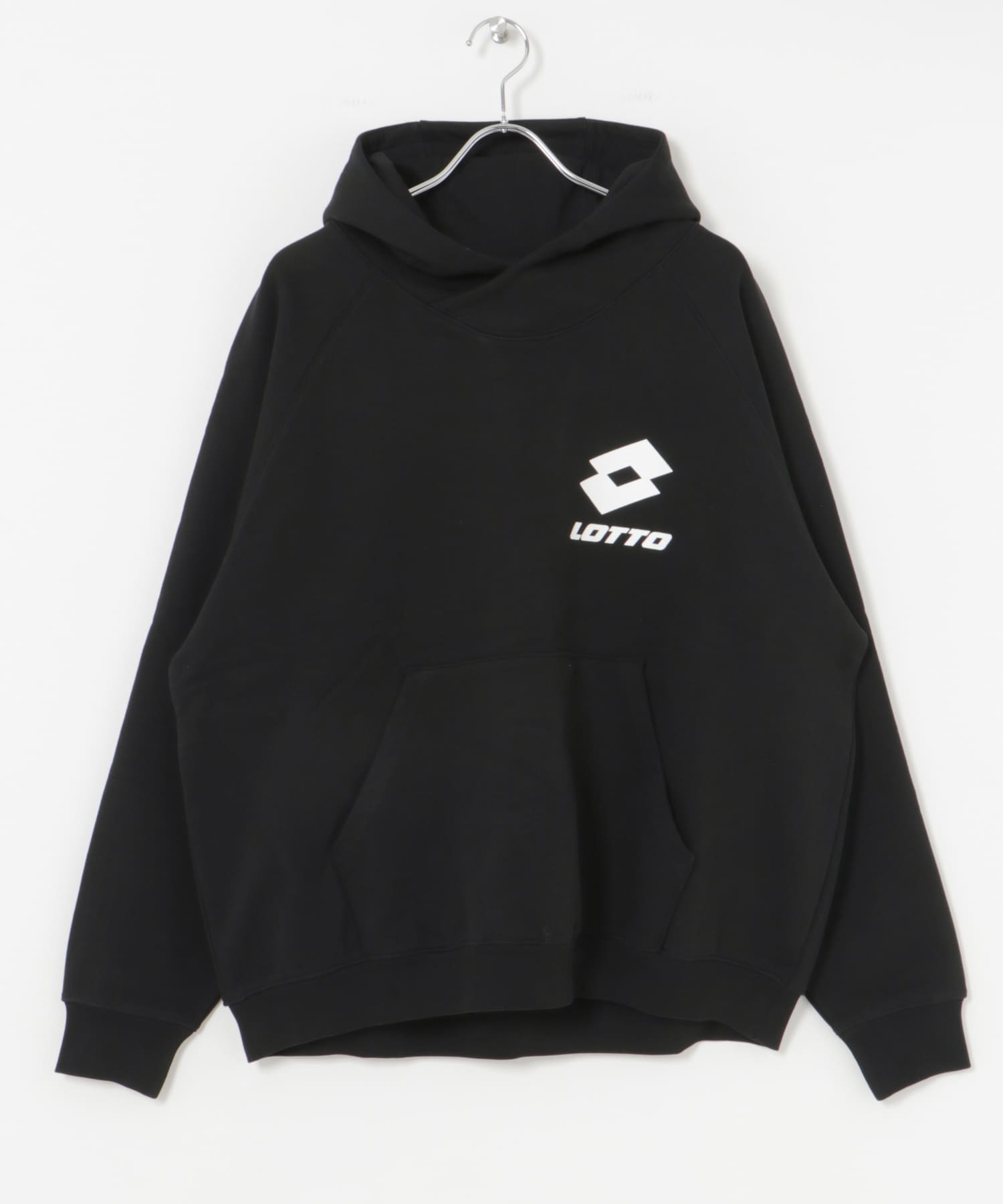 LOTTO　CLASSIC BIG LOGO HOODIE BLACK M