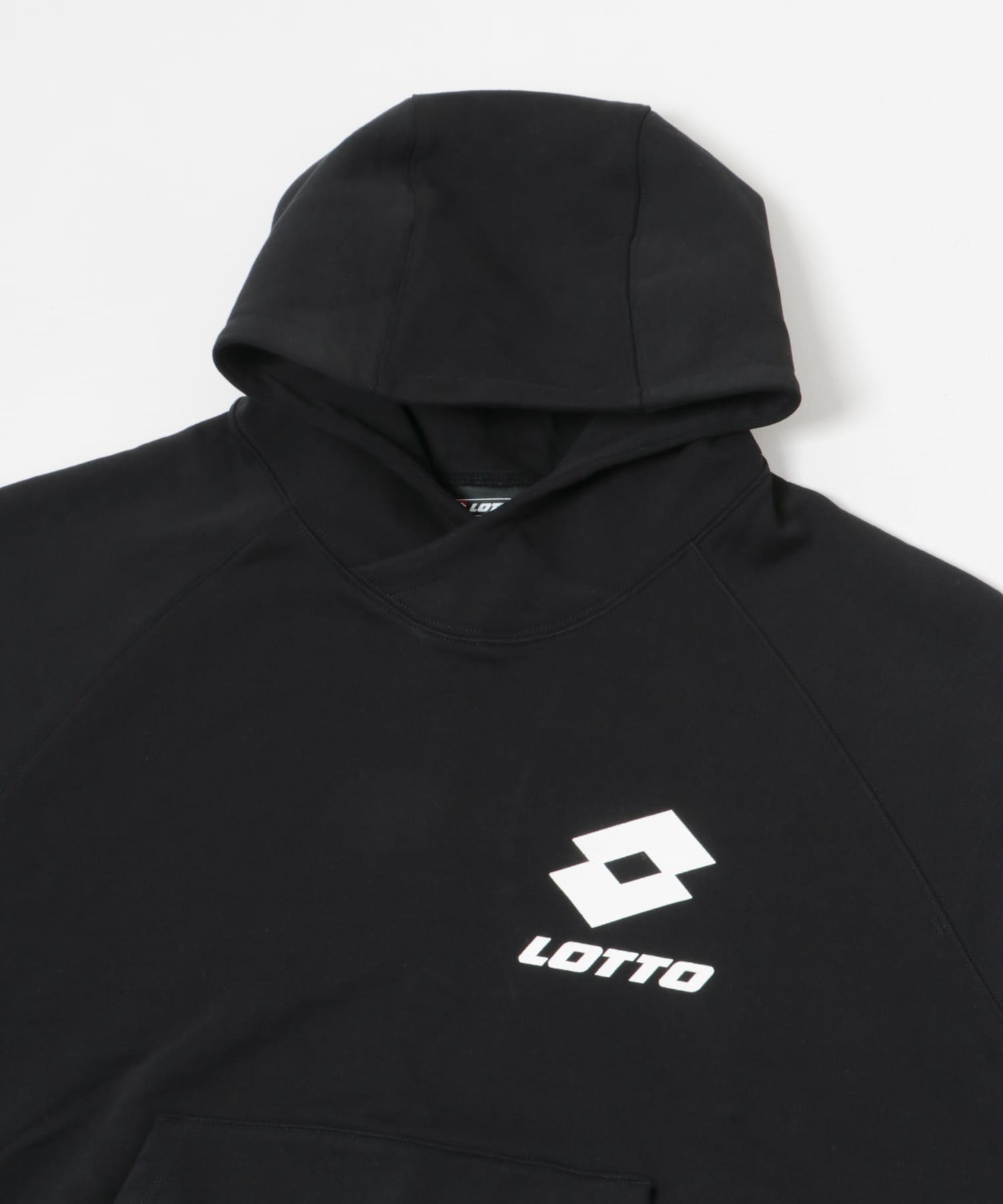 LOTTO　CLASSIC BIG LOGO HOODIE BLACK M