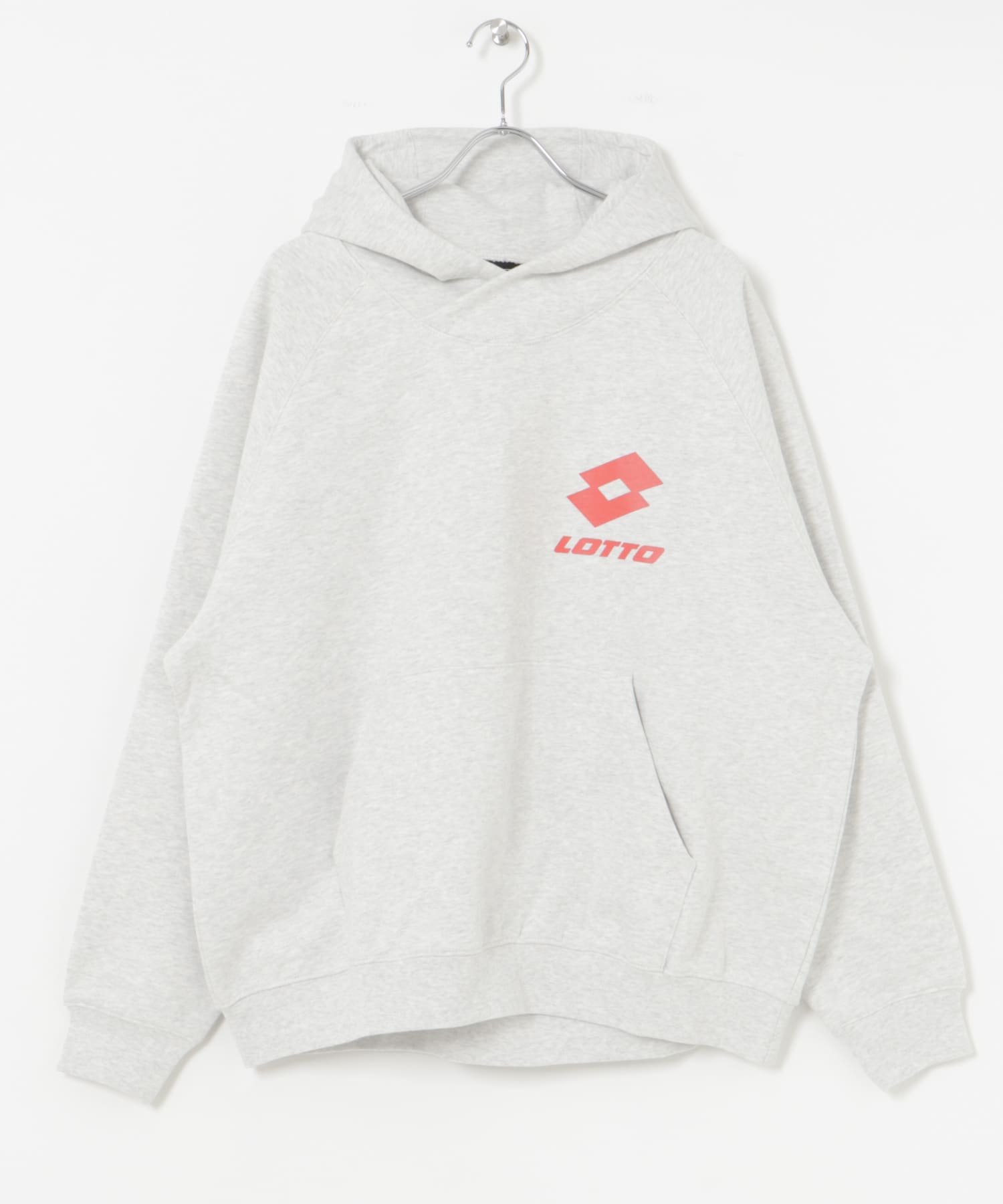LOTTO　CLASSIC BIG LOGO HOODIE GRAY M