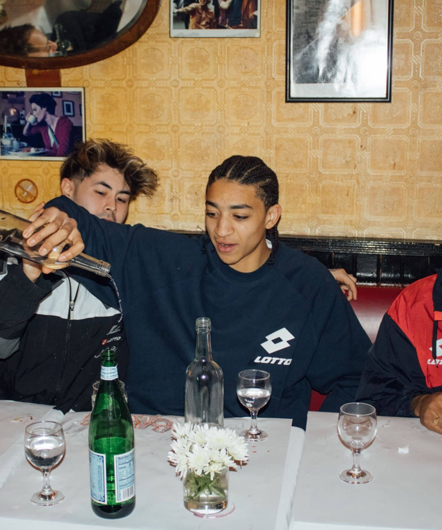 LOTTO　CLASSIC BIG LOGO PULLOVER NAVY M