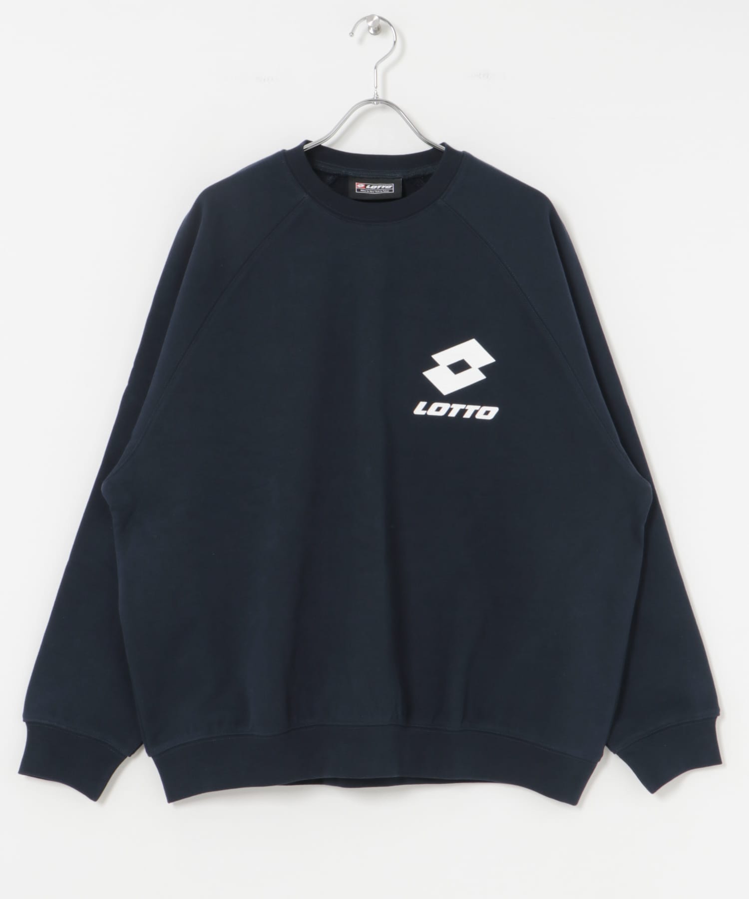 LOTTO　CLASSIC BIG LOGO PULLOVER NAVY M