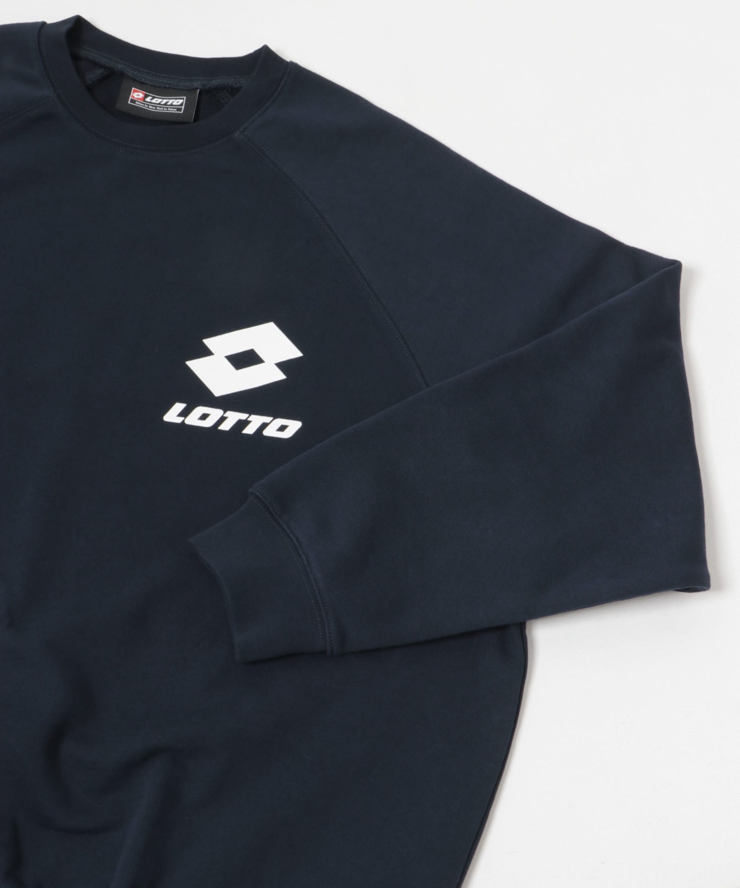 LOTTO　CLASSIC BIG LOGO PULLOVER NAVY M