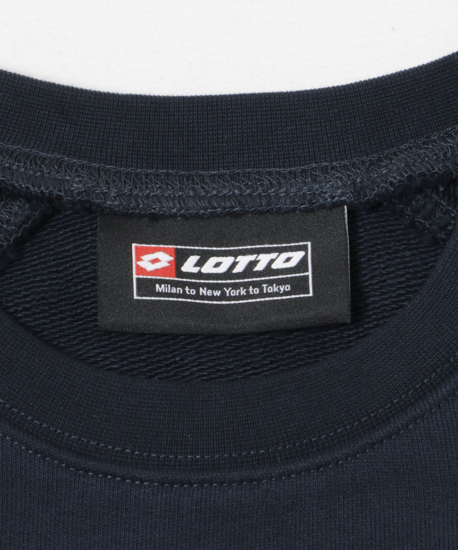 LOTTO　CLASSIC BIG LOGO PULLOVER NAVY M
