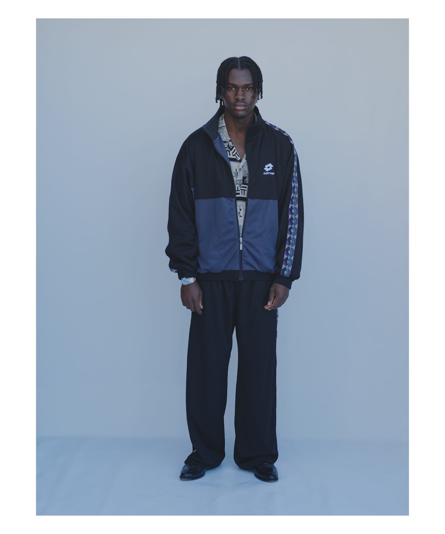 LOTTO　JQD TAPE TRACK PANTS BLACK M