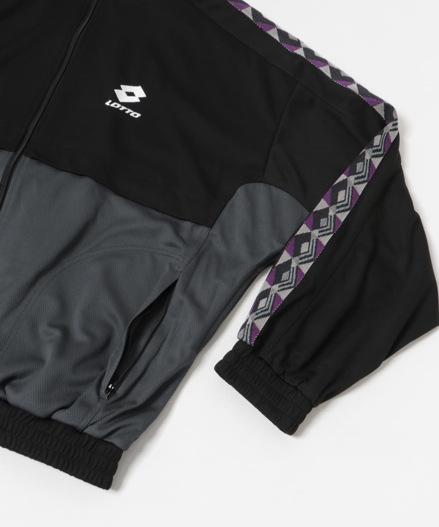 LOTTO　JQD TAPE TRACK JACKET BLK×GRY M