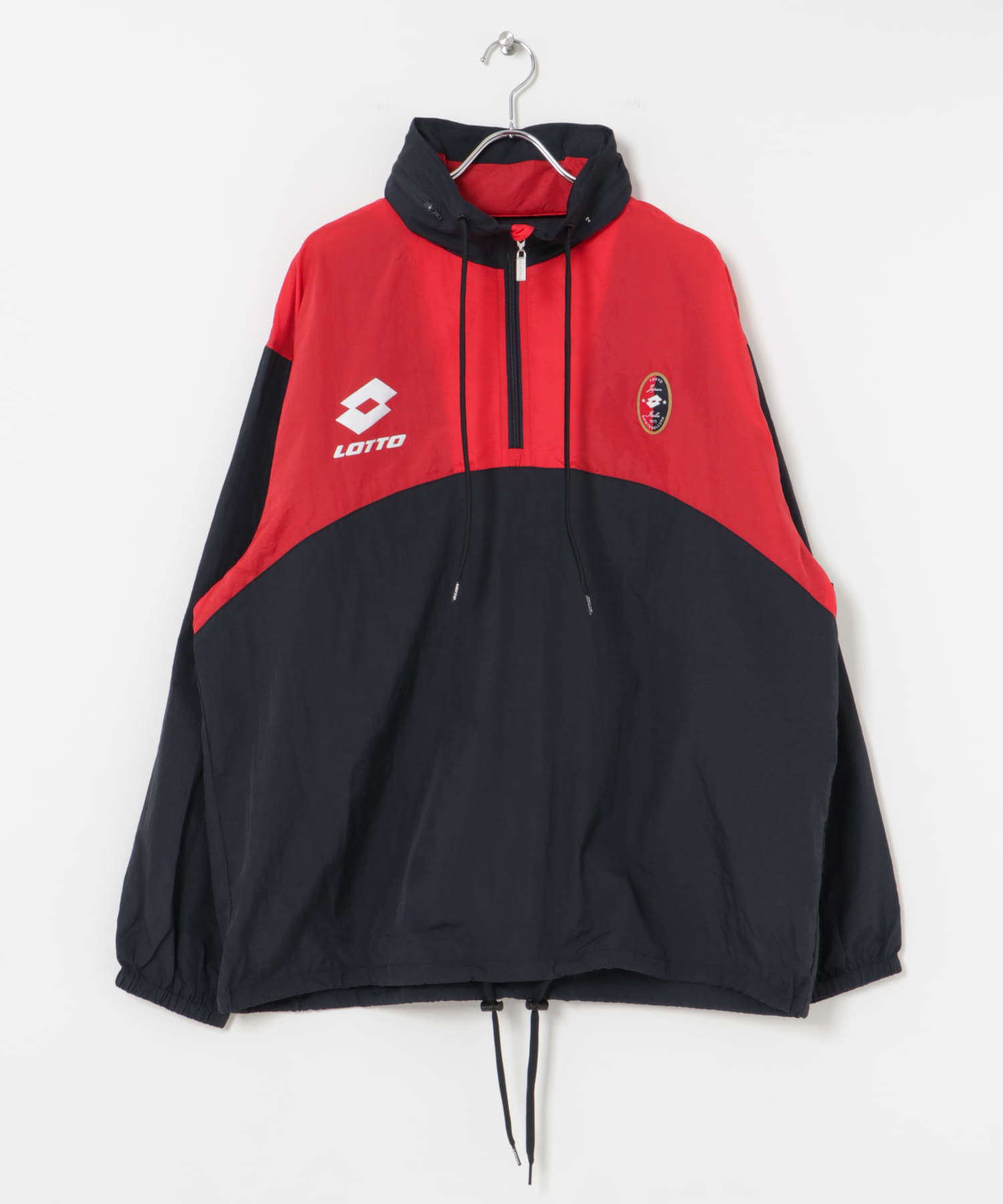 LOTTO　COLORBLOCK  H/ZIP BLOUSON NVY×RED M