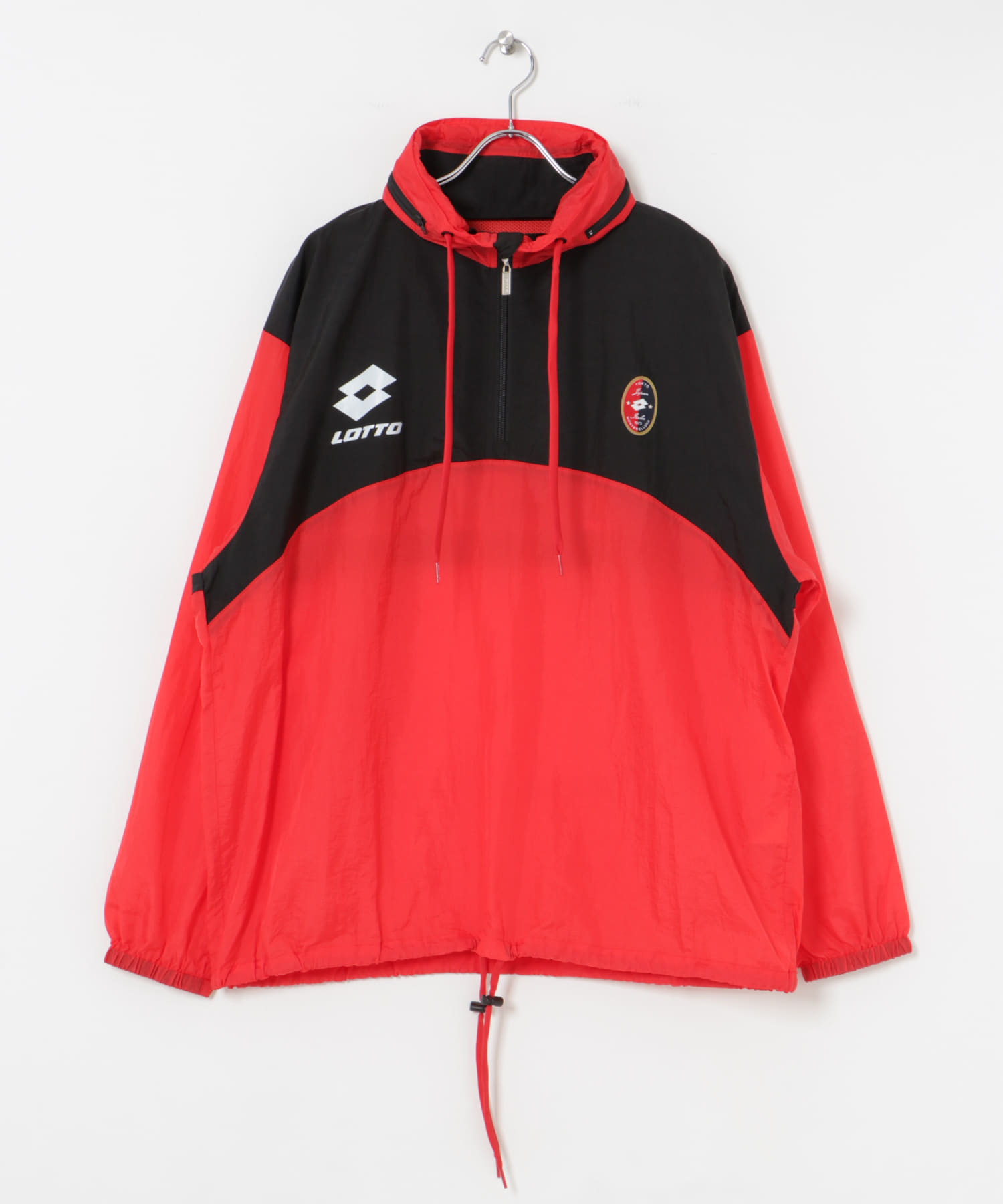 LOTTO COLORBLOCK H/ZIP BLOUSON(M RED×BLK): アウター｜URBAN