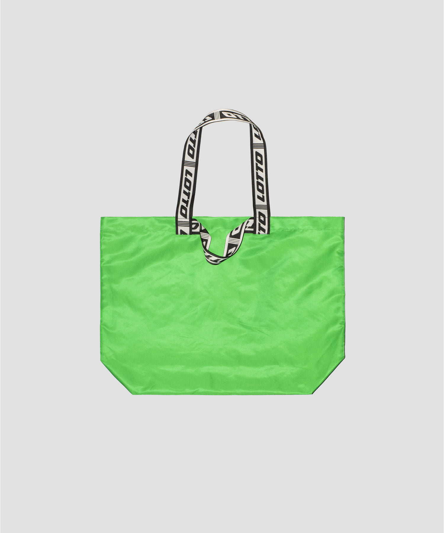 LOTTO　LOGO JACQURDTAPE TOTE BAG GREEN FREE