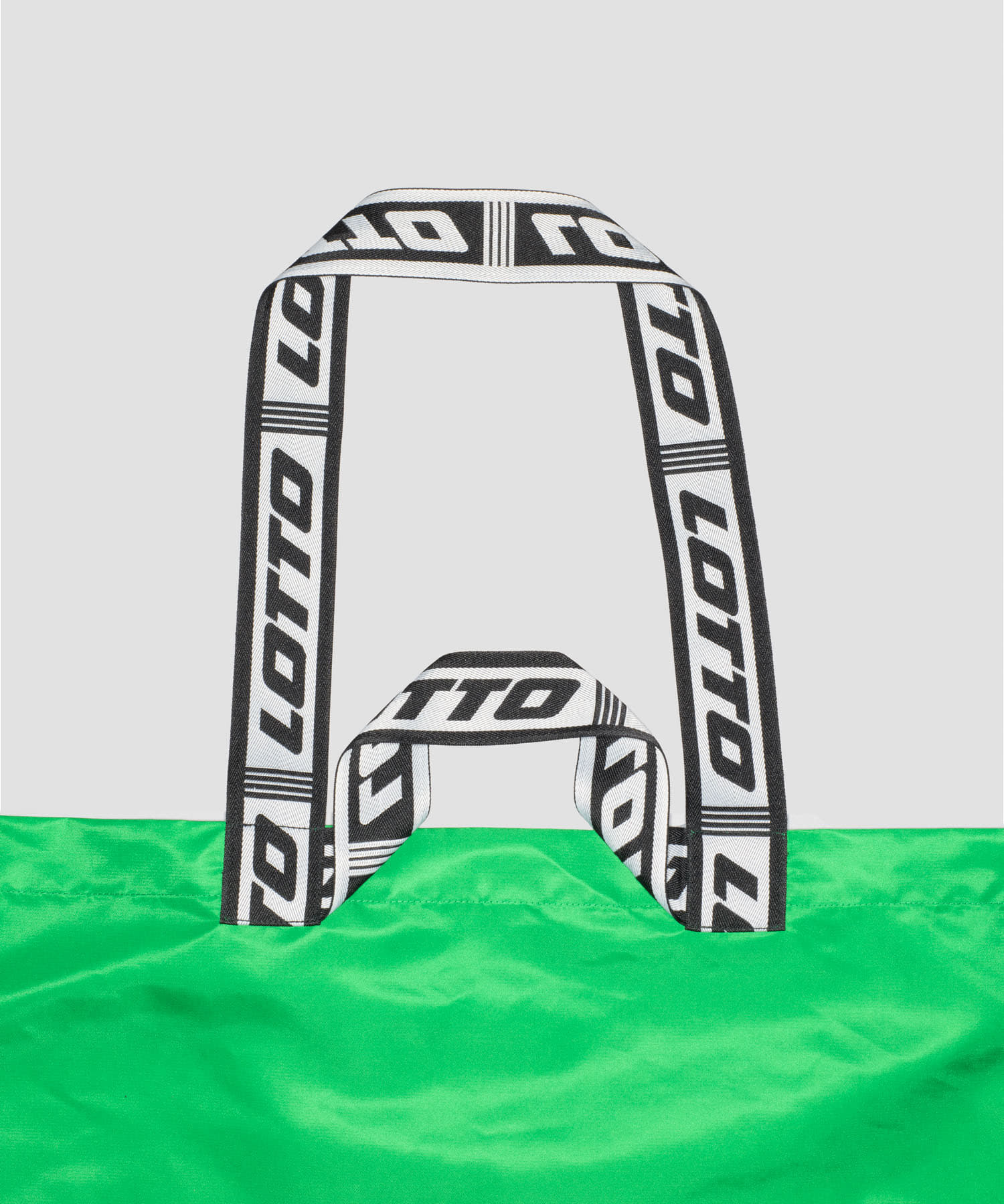 LOTTO　LOGO JACQURDTAPE TOTE BAG GREEN FREE