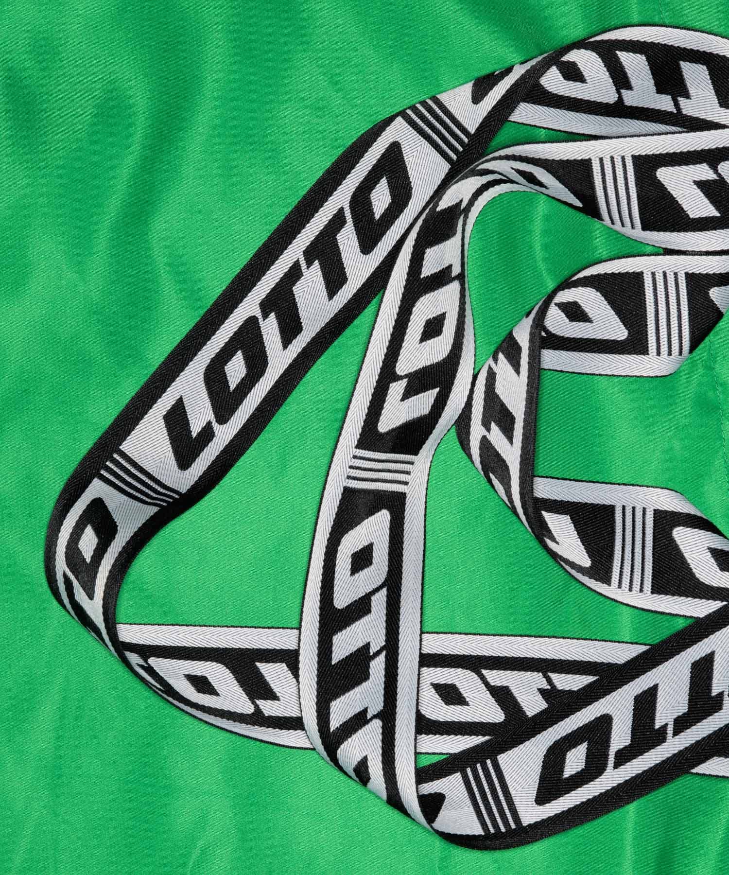 LOTTO　LOGO JACQURDTAPE TOTE BAG GREEN FREE