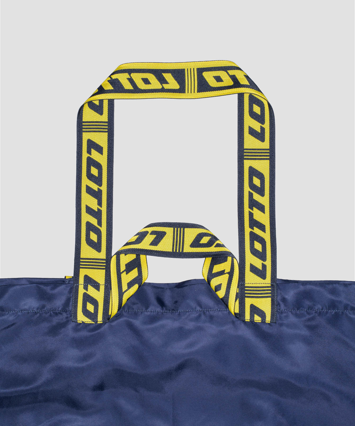 LOTTO　LOGO JACQURDTAPE TOTE BAG NAVY FREE