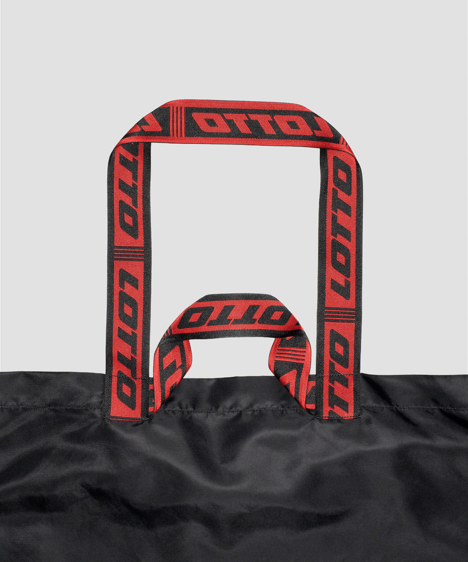 LOTTO　LOGO JACQURDTAPE TOTE BAG BLACK FREE