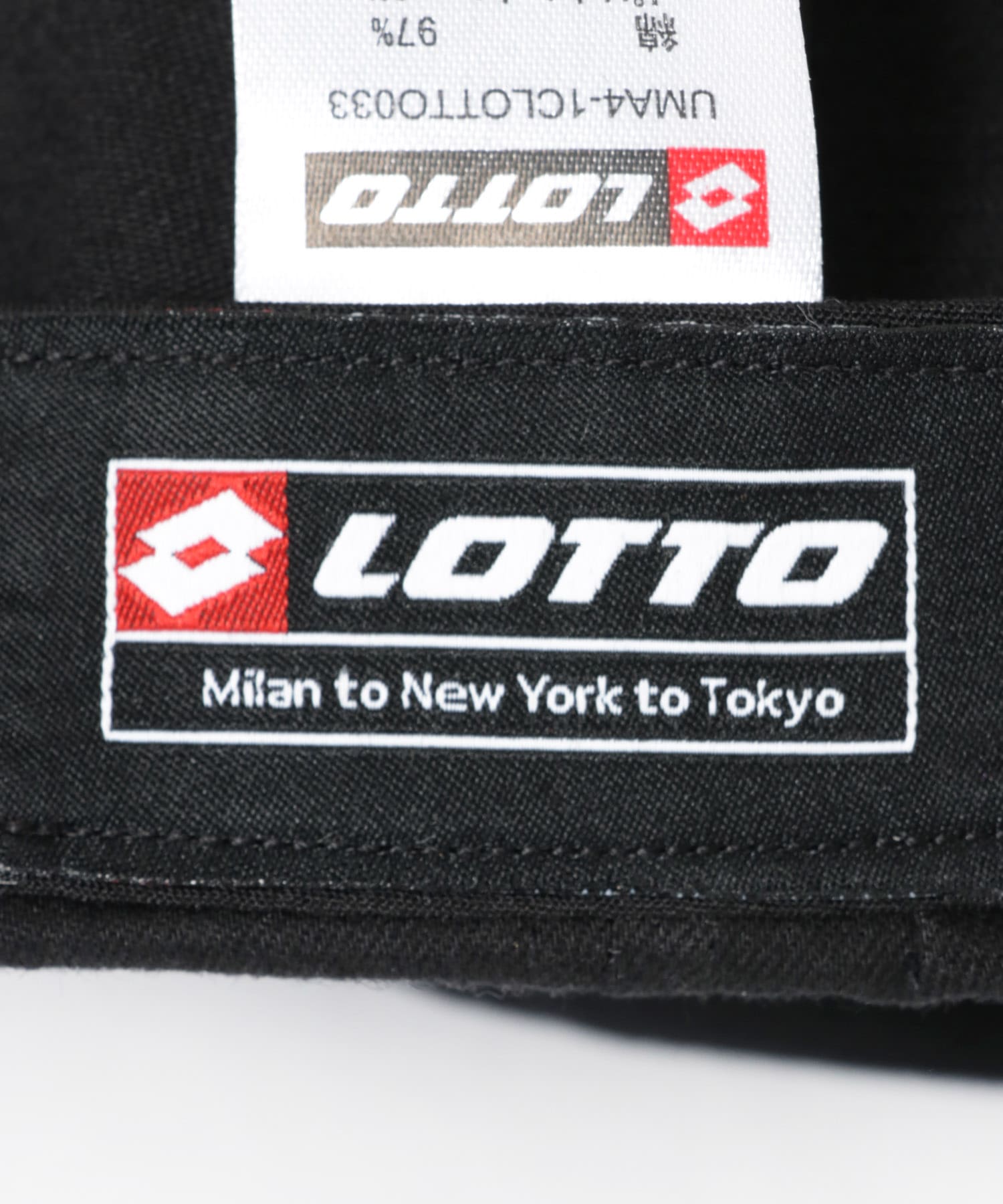 LOTTO　MILAN NEWYORK CAP BLACK FREE