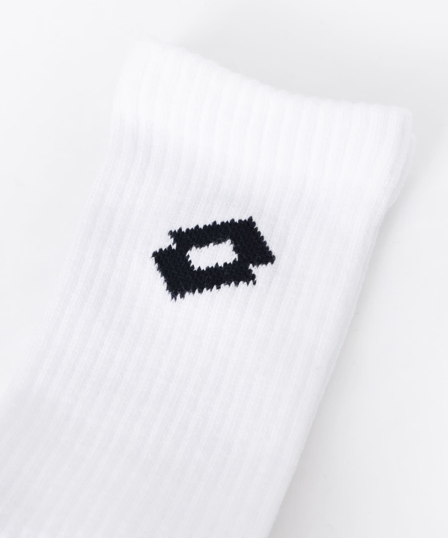 LOTTO　LOZANGA LOGO  SOCKS WHITE FREE