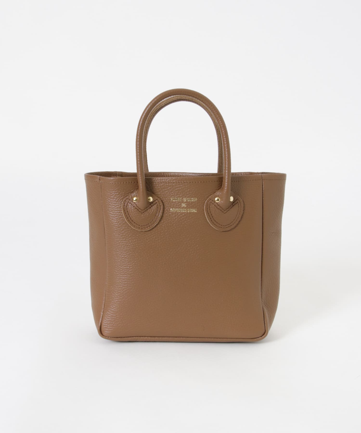 YOUNG&OLSEN　EMBOSSED LEATHER TOTE S BROWN FREE