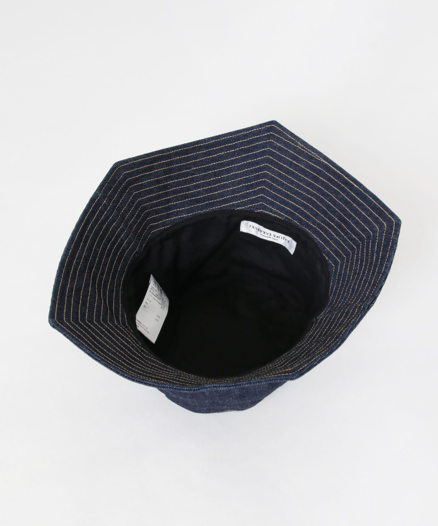 KIJIMA TAKAYUKI　PENTAGON BRIM HAT INDIGO 2