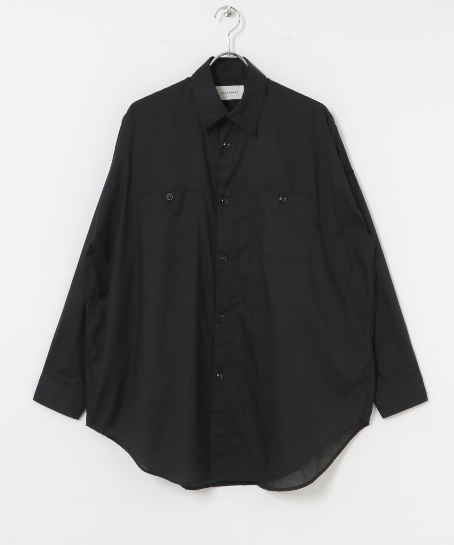 MARKAWARE　TENT LONG SHIRTS BLACK 1