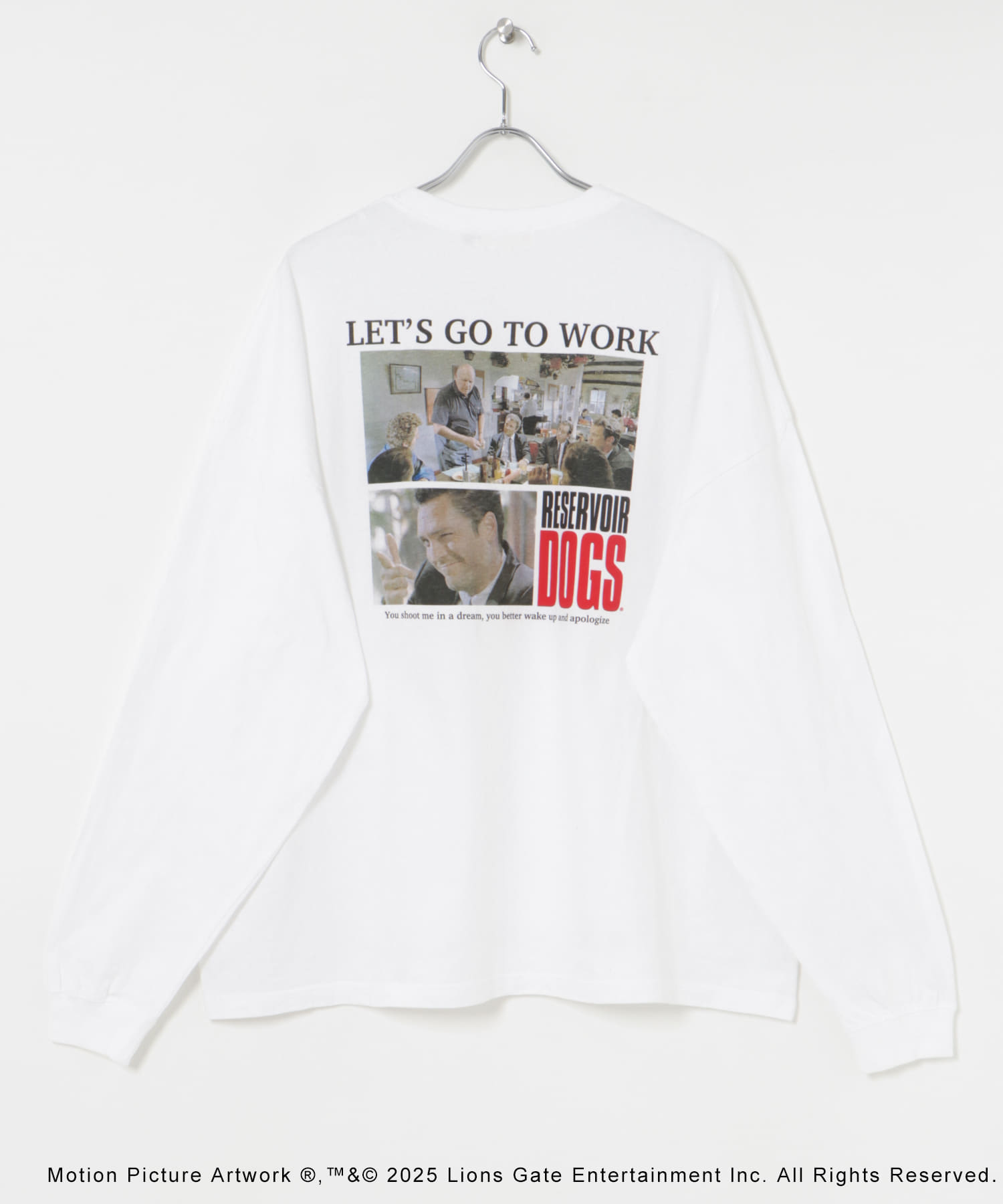 GOOD ROCK SPEED　RESERVOIR DOGS LONG SLEEV T-SHIRTS White M
