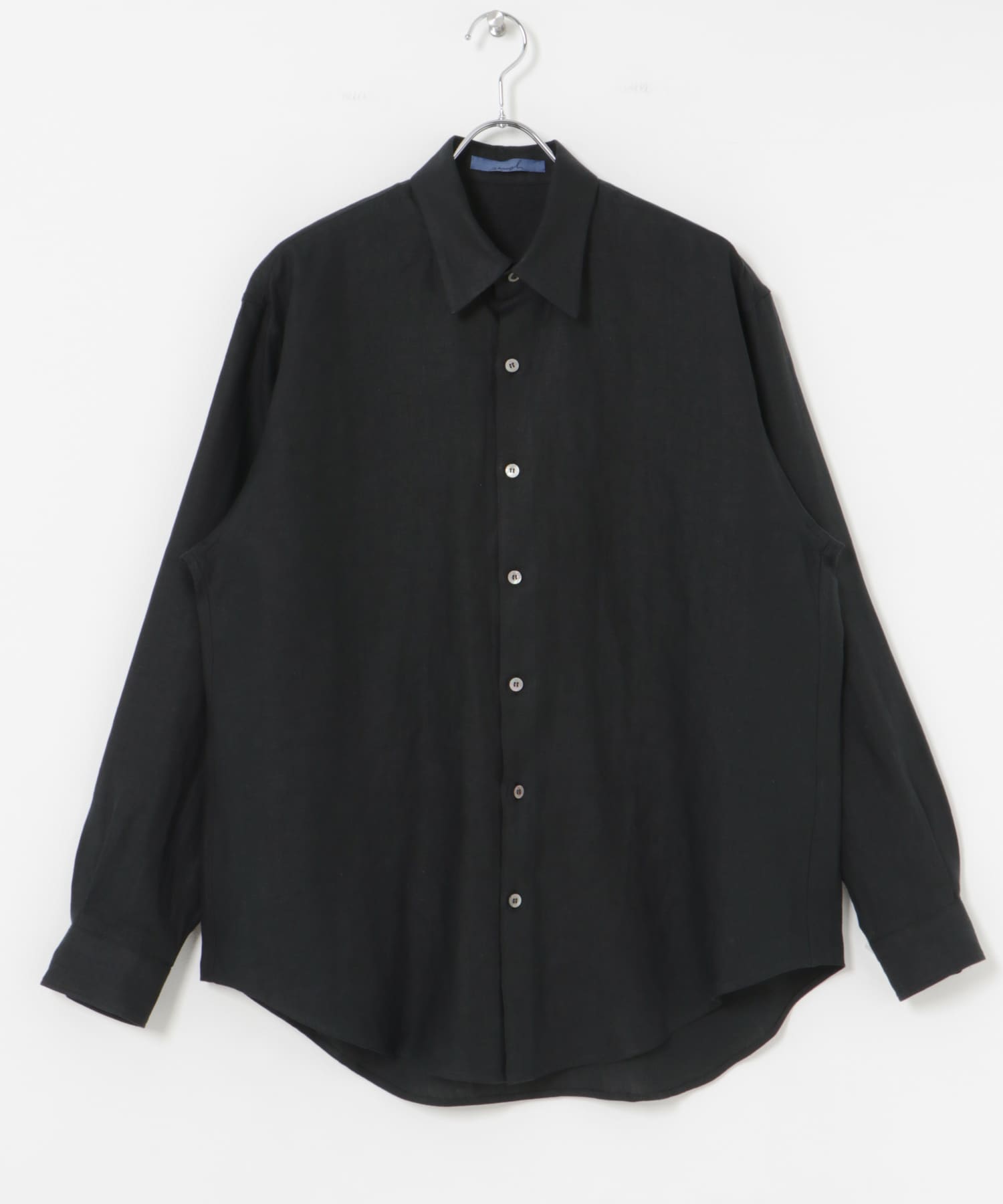 semoh　Linen Shirts BLACK 2