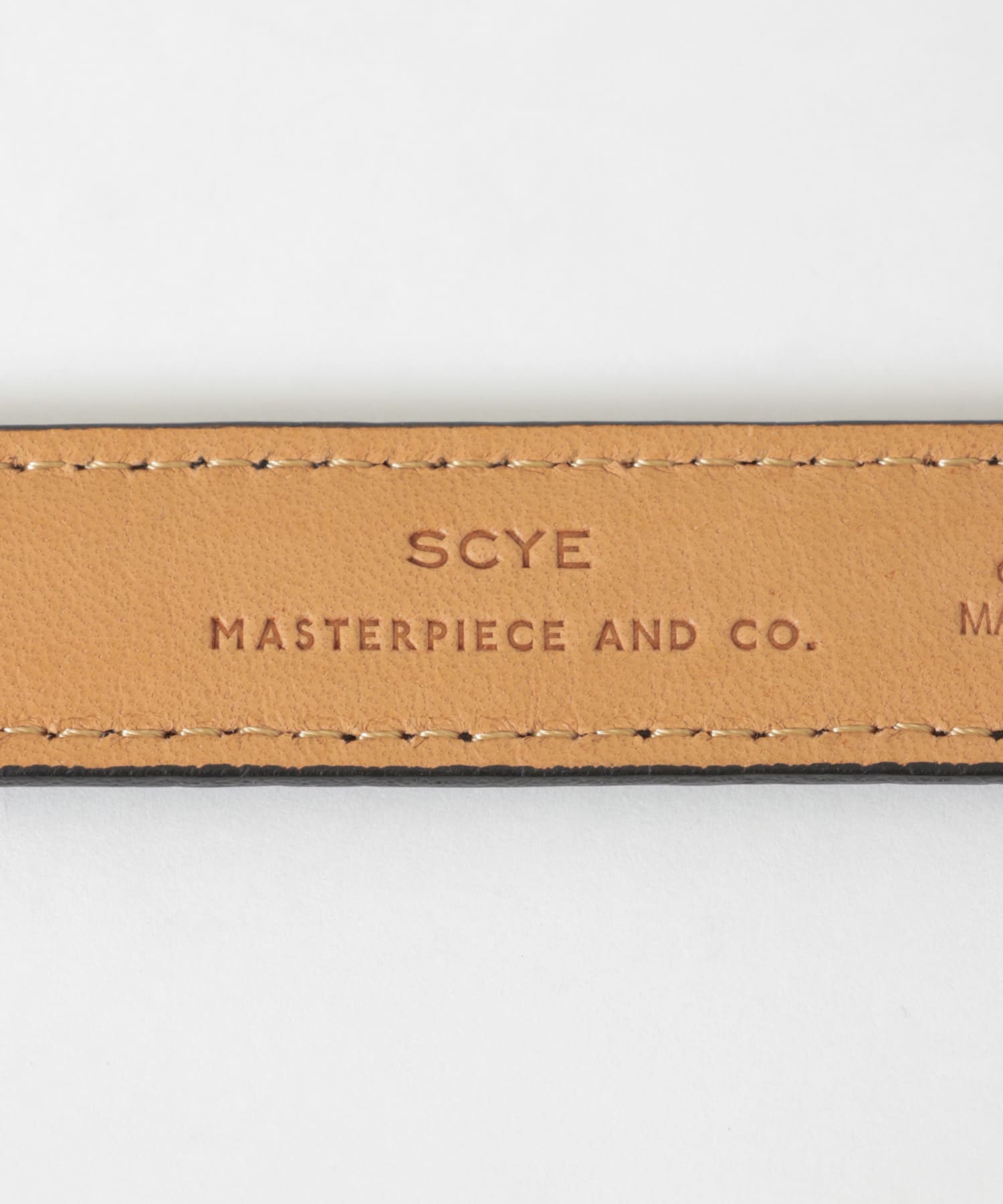 Scye　Press Croco Dress Belt クロ M