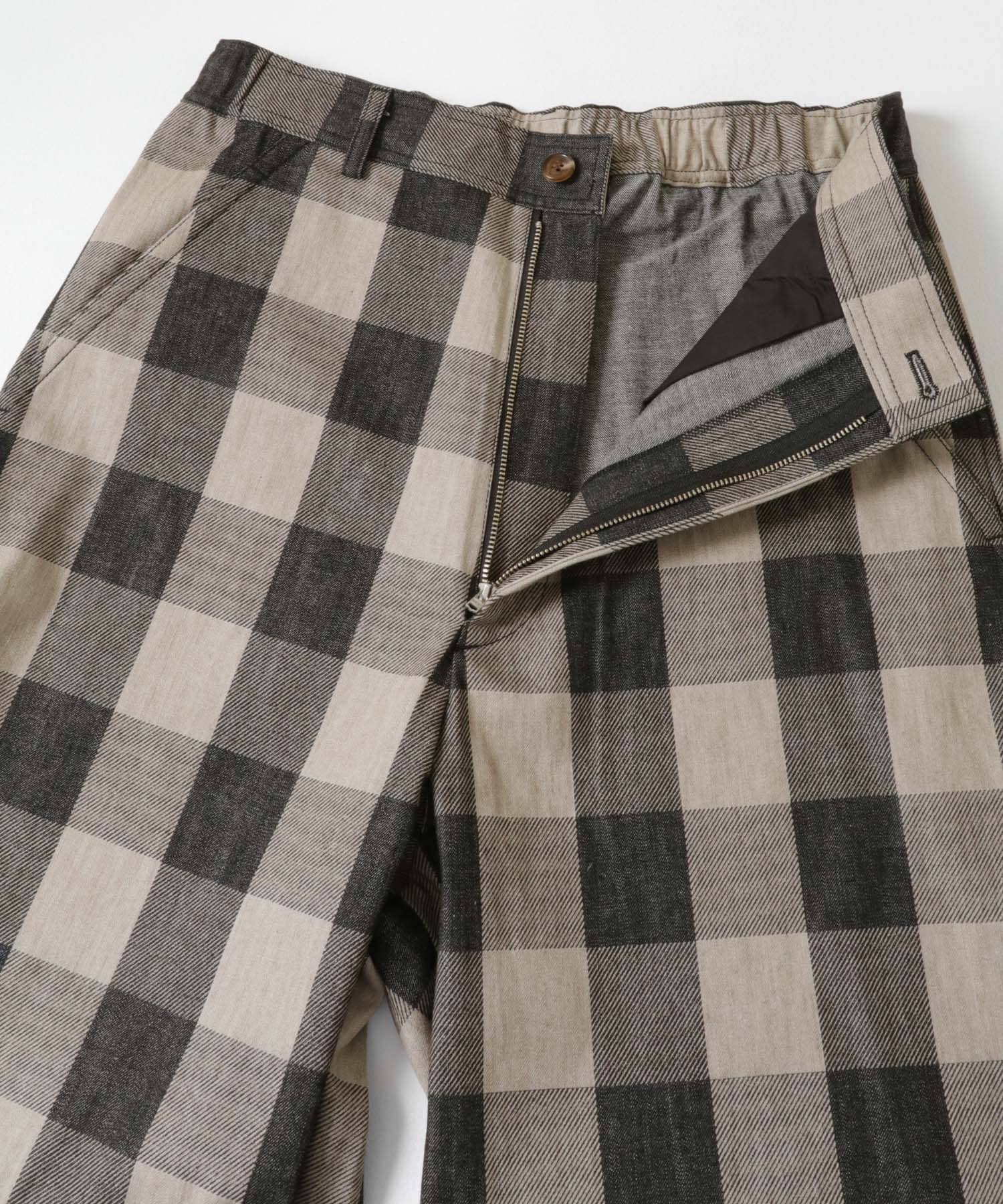 SEVEN BY SEVEN　B.CHECKEASYTROUSERS 010 BLK M