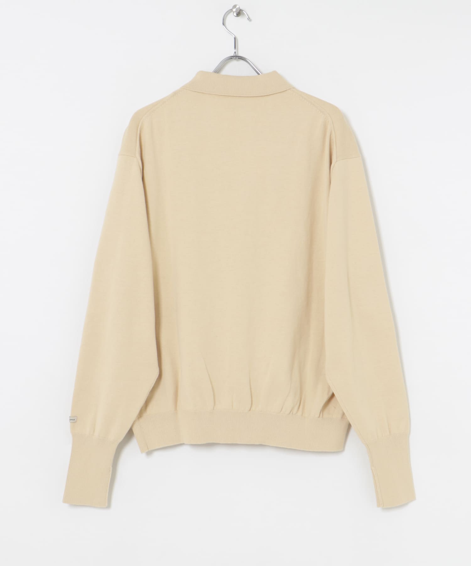 ANOTHER OFFICE　Scape Knit Polo Cardigan Almond MLK 1